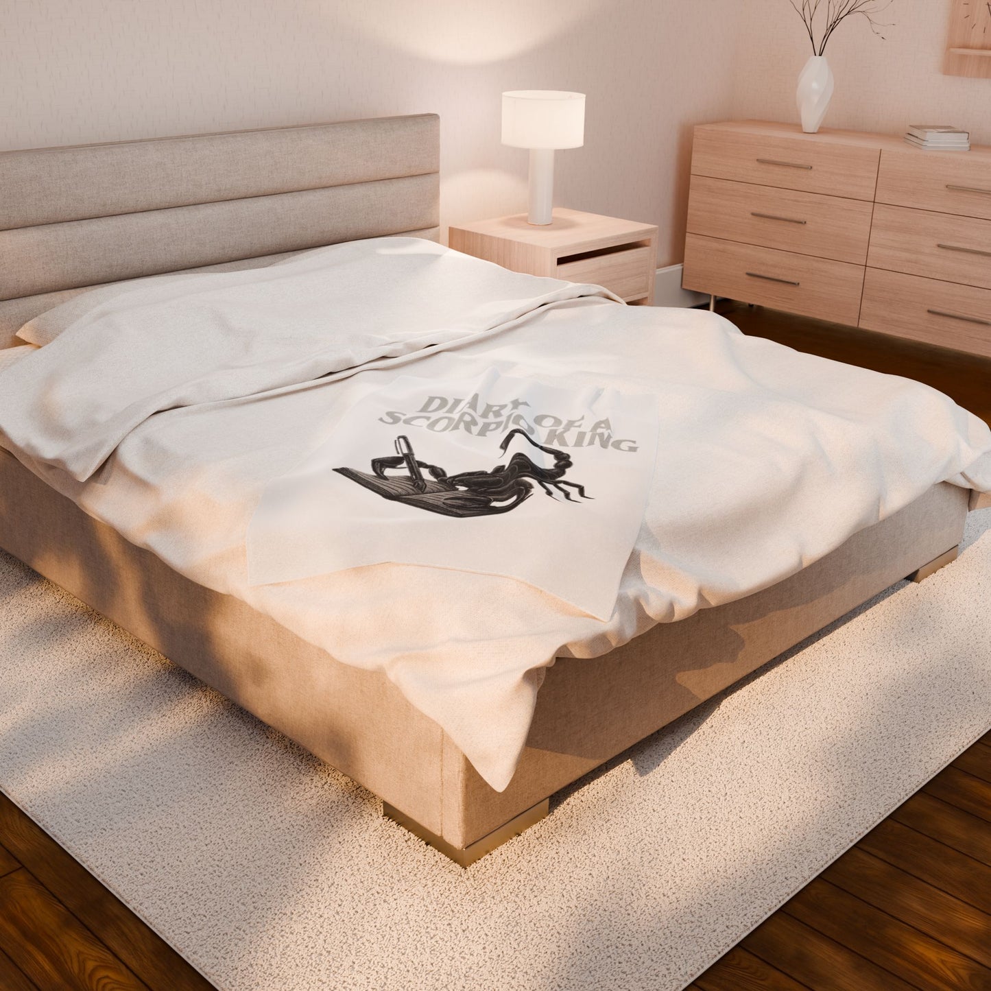 scorpio Velveteen Plush Blanket | Cozy Zodiac Throw, Astrology Gift, Unique Home Decor, Birthday Gift for Scorpio, Warm & Soft Blanket