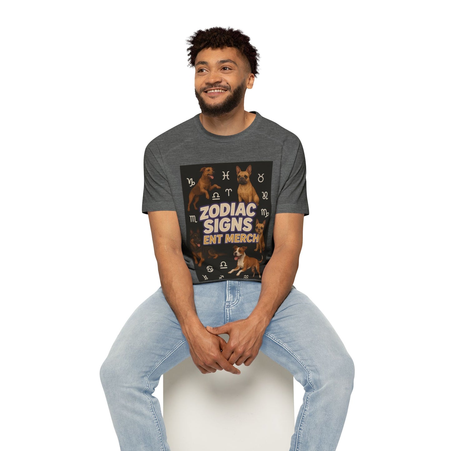 Zodiac Sign Men's Raglan T-Shirt, Astrology Tee, Horoscope Apparel, Gift for Astrology Lovers, Star Sign Shirt