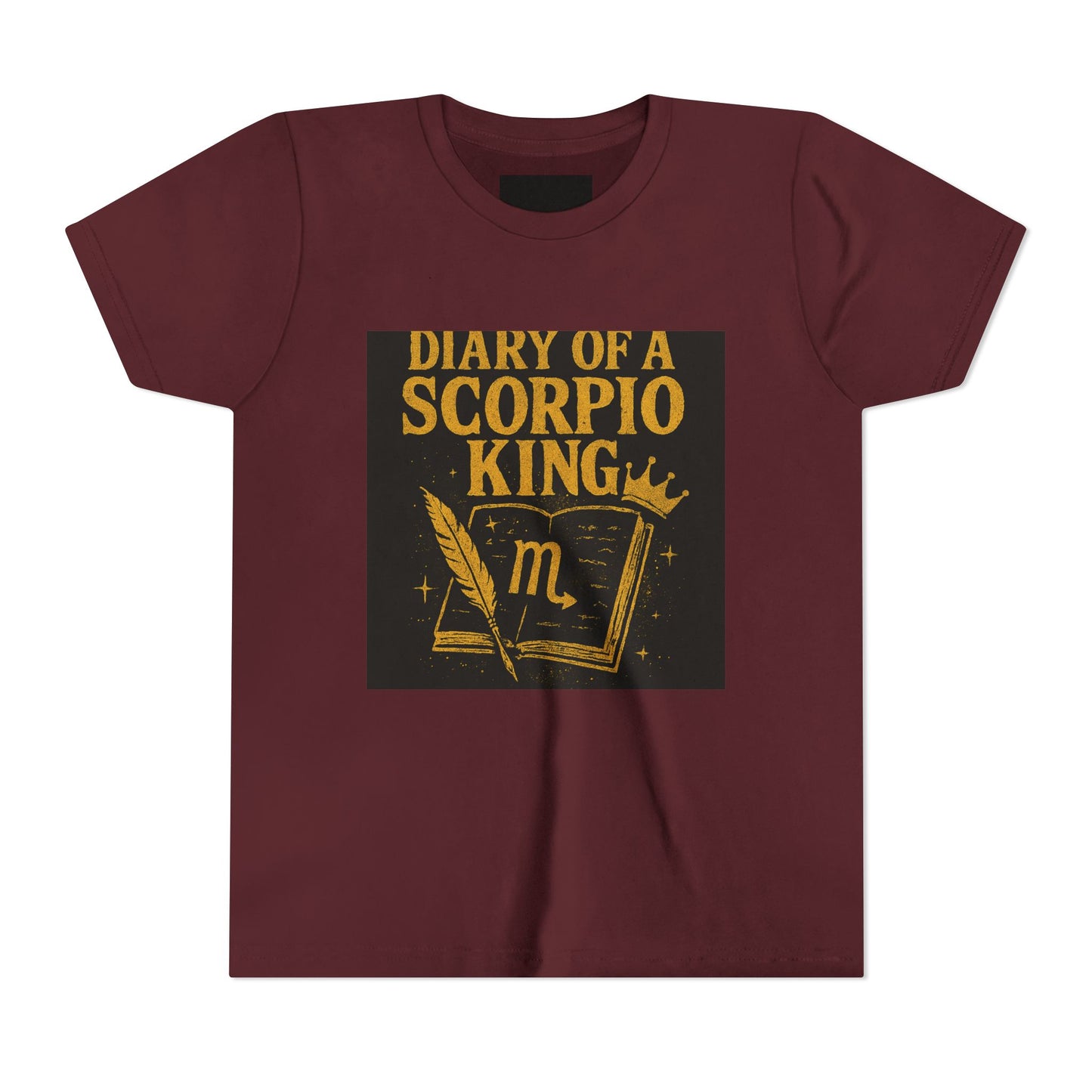 Gemini Wolf Youth Short Sleeve Tee - Astrology Shirt, Birthday Gift, Zodiac Apparel, Unique Tee for Kids