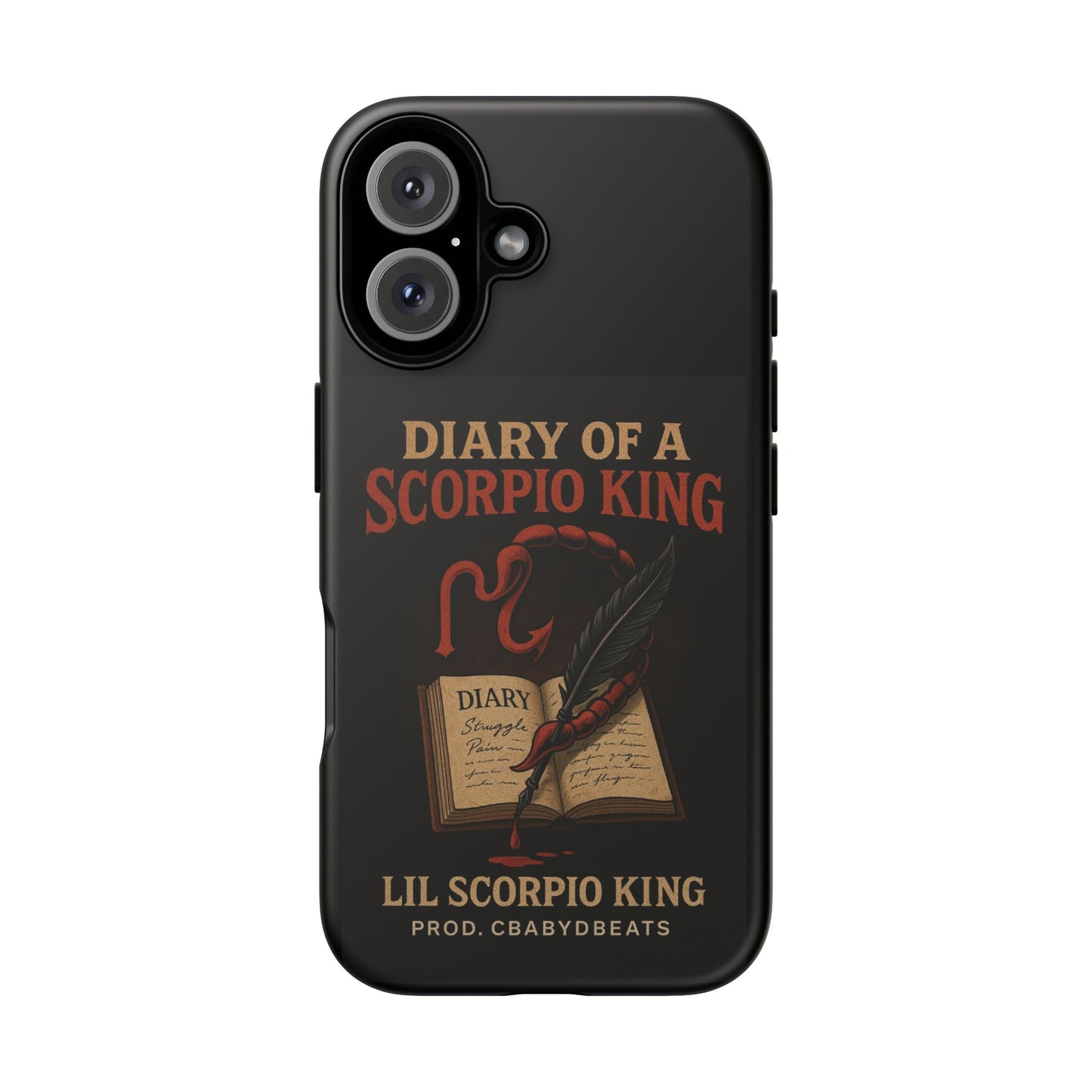 Scorpio King Phone Case - Diary of a Scorpio King, Tough Phone Cover, Zodiac Gifts, Astrology Accessory, Durable Protection