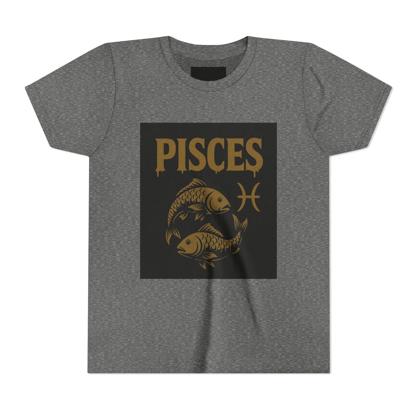 Gemini Wolf Youth Short Sleeve Tee - Astrology Shirt, Birthday Gift, Zodiac Apparel, Unique Tee for Kids