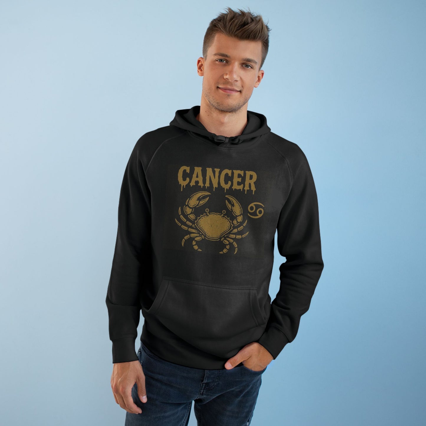 Cancer Zodiac Unisex Hoodie with Crab Design, Astrology Lover Gift, Horoscope Apparel, Birthday Celebration, Astrology Fashion
