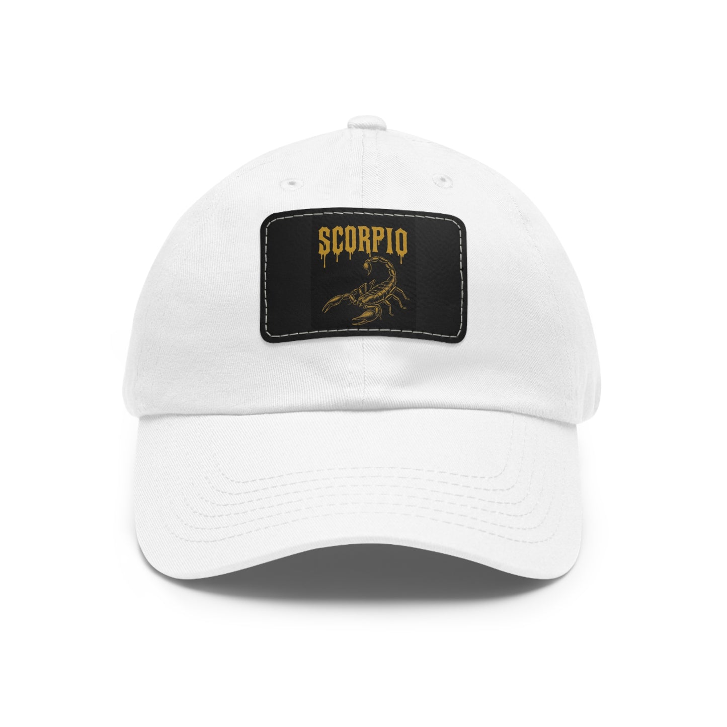 Dad Hat with Leather Patch, Astrology Fashion Hat, Gift for Pisces, Casual Outfit Accessory, Birthday Gift for Him