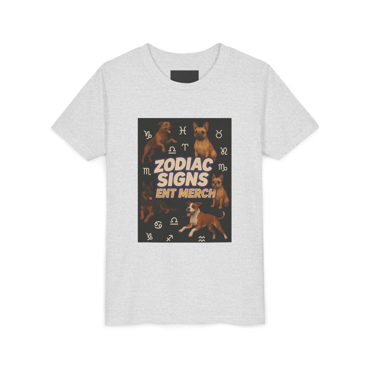 Gemini Wolf Youth Short Sleeve Tee - Astrology Shirt, Birthday Gift, Zodiac Apparel, Unique Tee for Kids