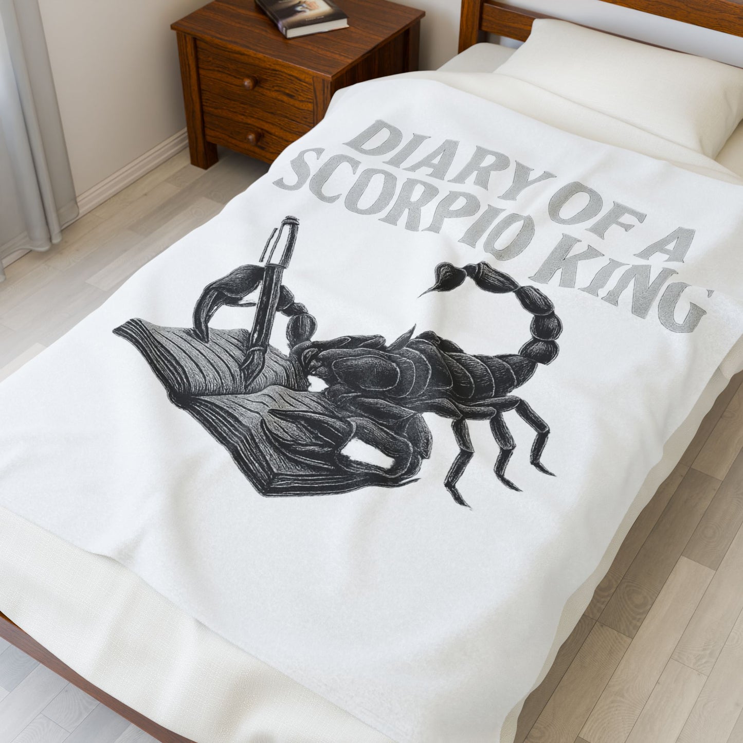 scorpio Velveteen Plush Blanket | Cozy Zodiac Throw, Astrology Gift, Unique Home Decor, Birthday Gift for Scorpio, Warm & Soft Blanket