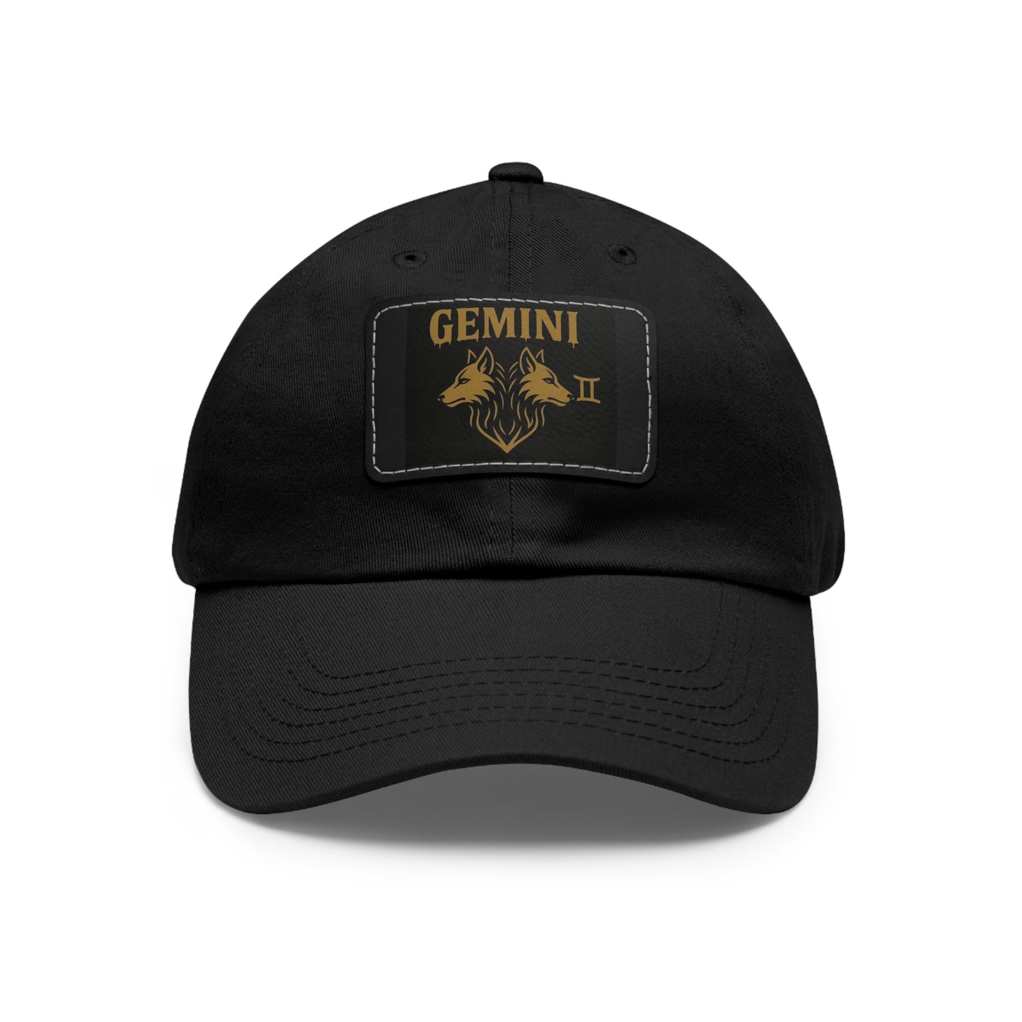 Dad Hat with Leather Patch, Astrology Fashion Hat, Gift for Pisces, Casual Outfit Accessory, Birthday Gift for Him