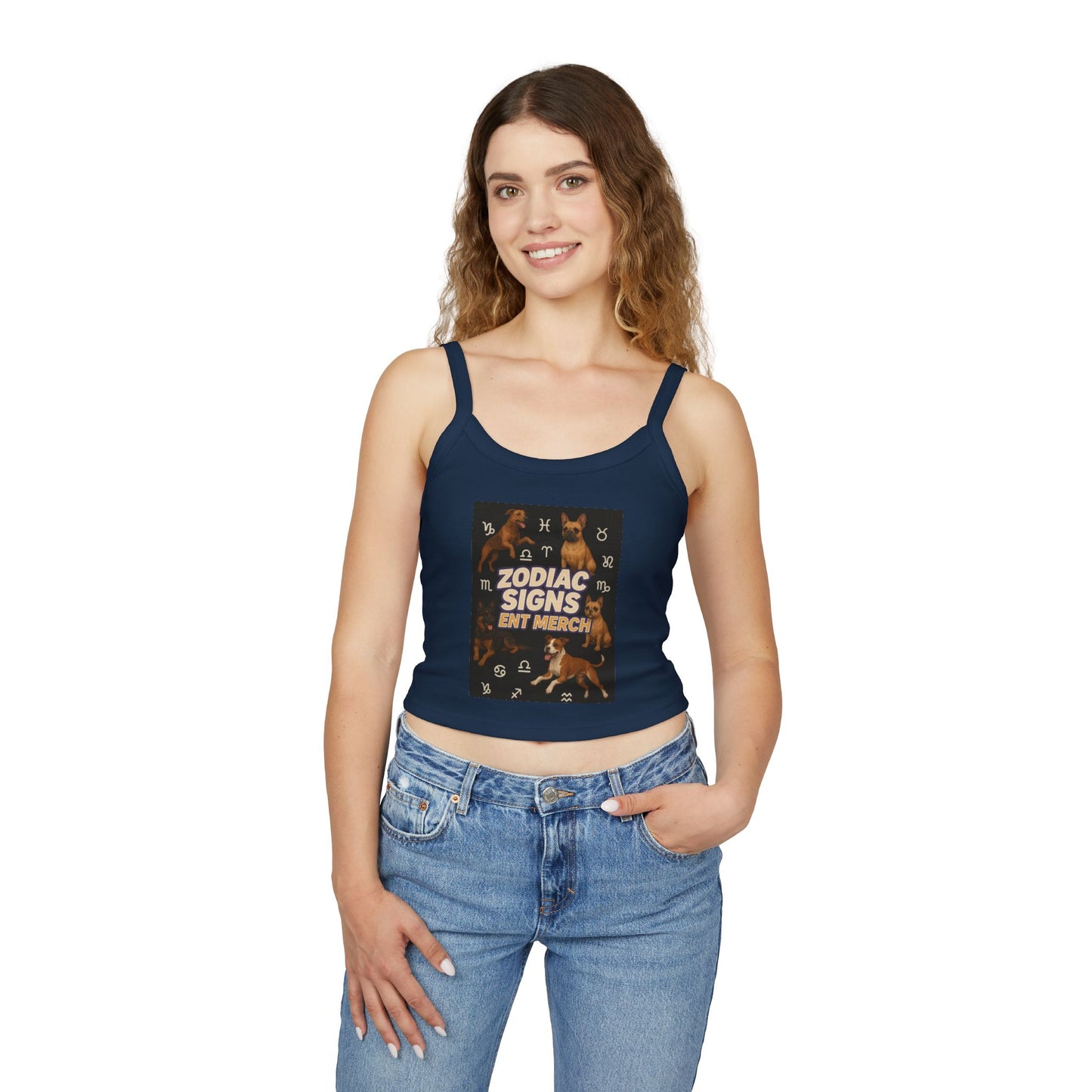 Sagittarius Zodiac Spaghetti Strap Tank Top, Astrology Apparel, Horoscope Gift, Birthday Top, Summer Fashion, Zodiac Sign Clothing