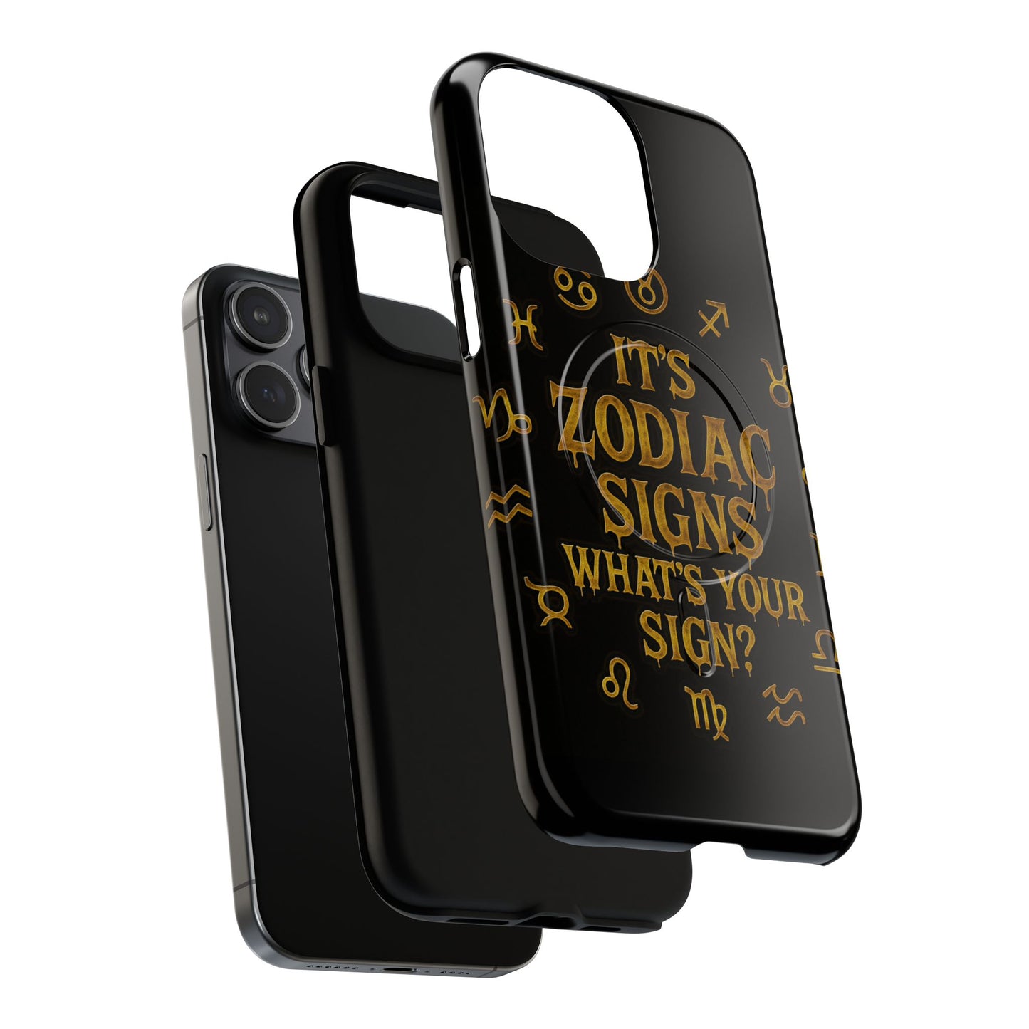 Zodiac Magnetic Phone Case, Tough Phone Cover for Astrologers, Horoscope Gift, Astrology Accessory, Durable Cell Phone Protector