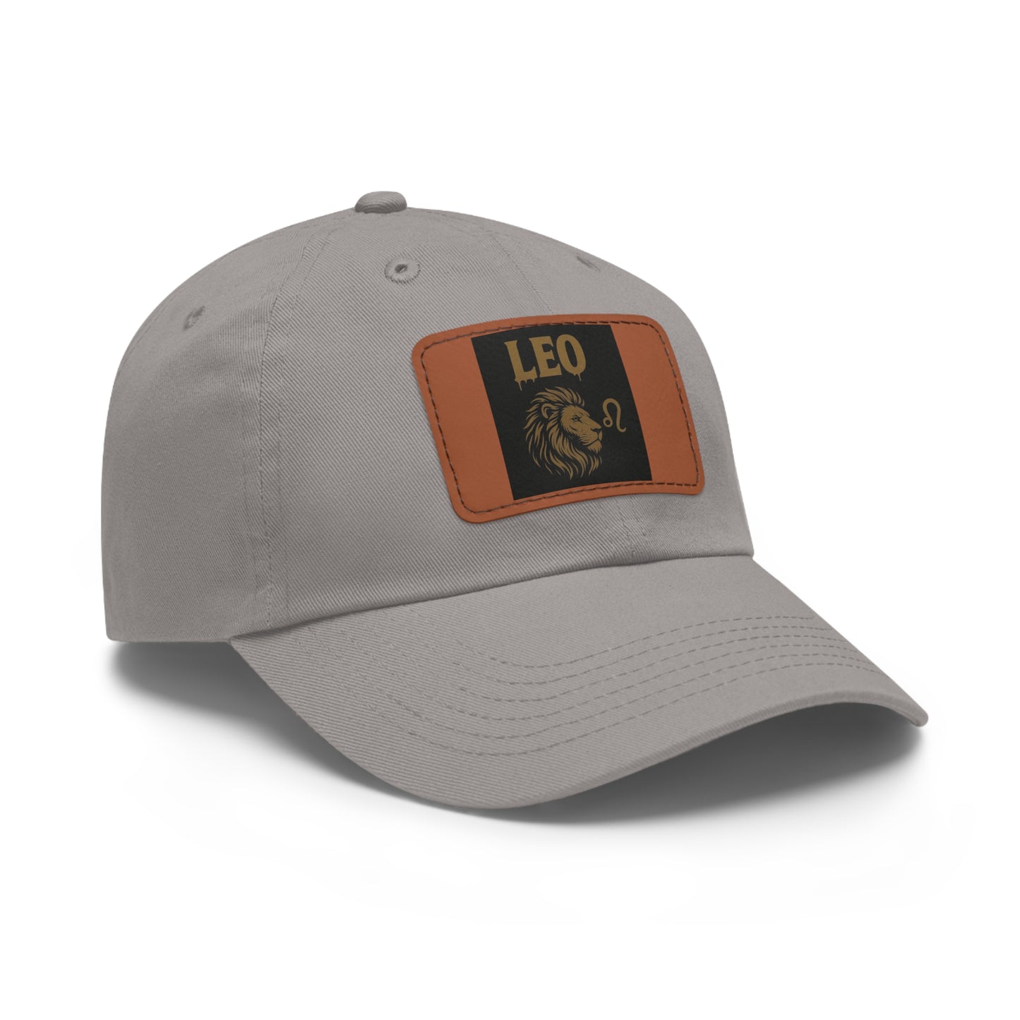 Dad Hat with Leather Patch, Astrology Fashion Hat, Gift for Pisces, Casual Outfit Accessory, Birthday Gift for Him