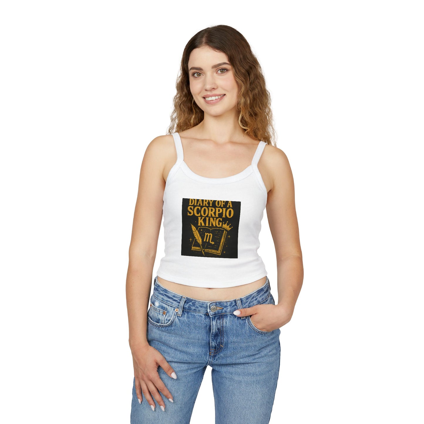 Sagittarius Zodiac Spaghetti Strap Tank Top, Astrology Apparel, Horoscope Gift, Birthday Top, Summer Fashion, Zodiac Sign Clothing