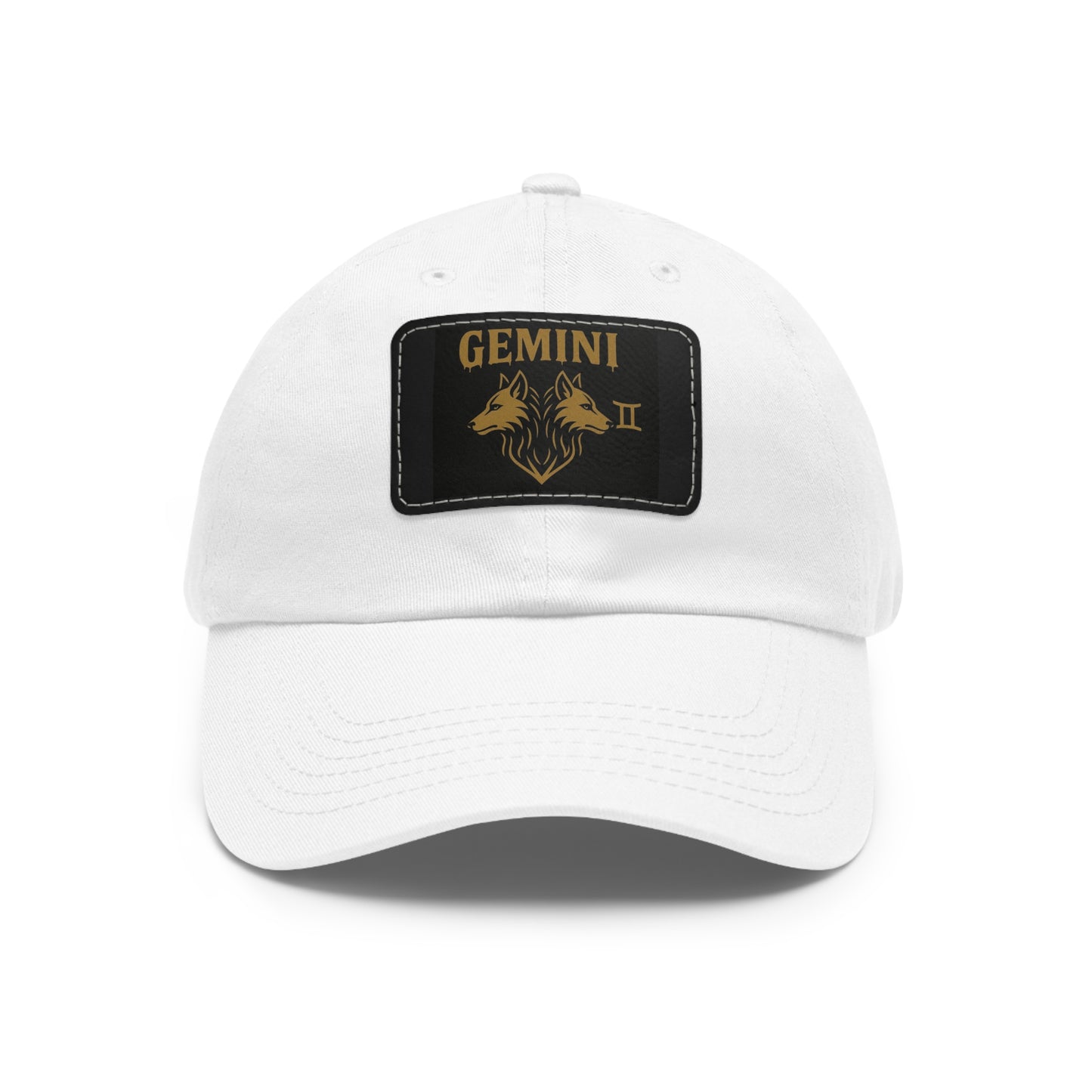 Dad Hat with Leather Patch, Astrology Fashion Hat, Gift for Pisces, Casual Outfit Accessory, Birthday Gift for Him