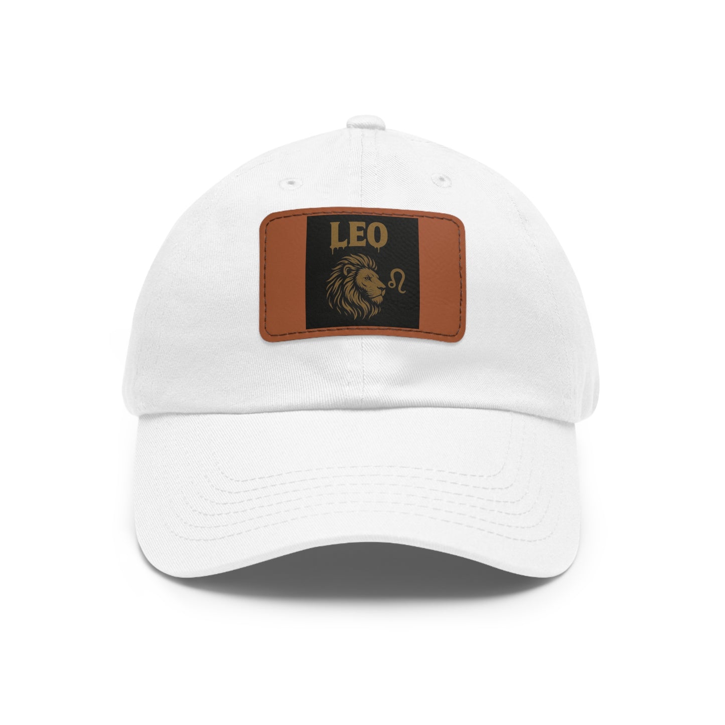 Dad Hat with Leather Patch, Astrology Fashion Hat, Gift for Pisces, Casual Outfit Accessory, Birthday Gift for Him