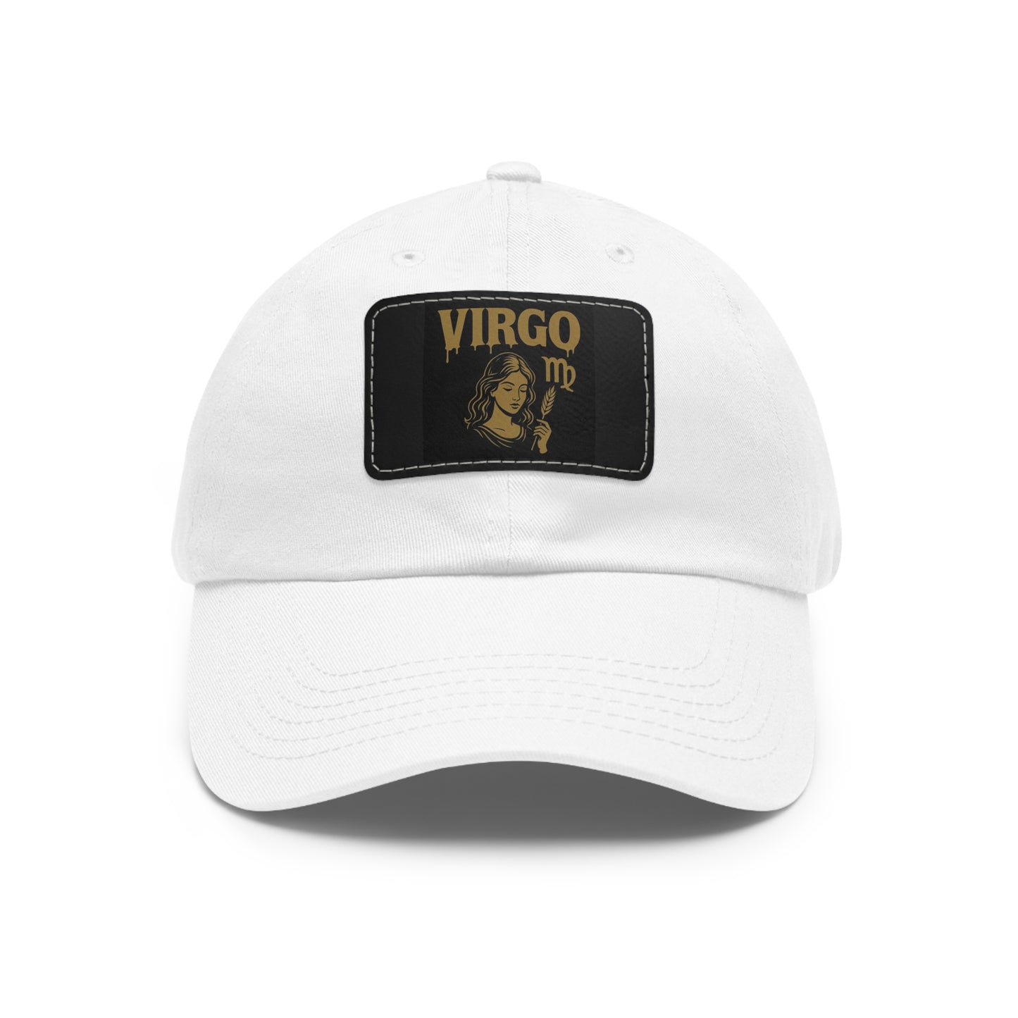 Dad Hat with Leather Patch, Astrology Fashion Hat, Gift for Pisces, Casual Outfit Accessory, Birthday Gift for Him