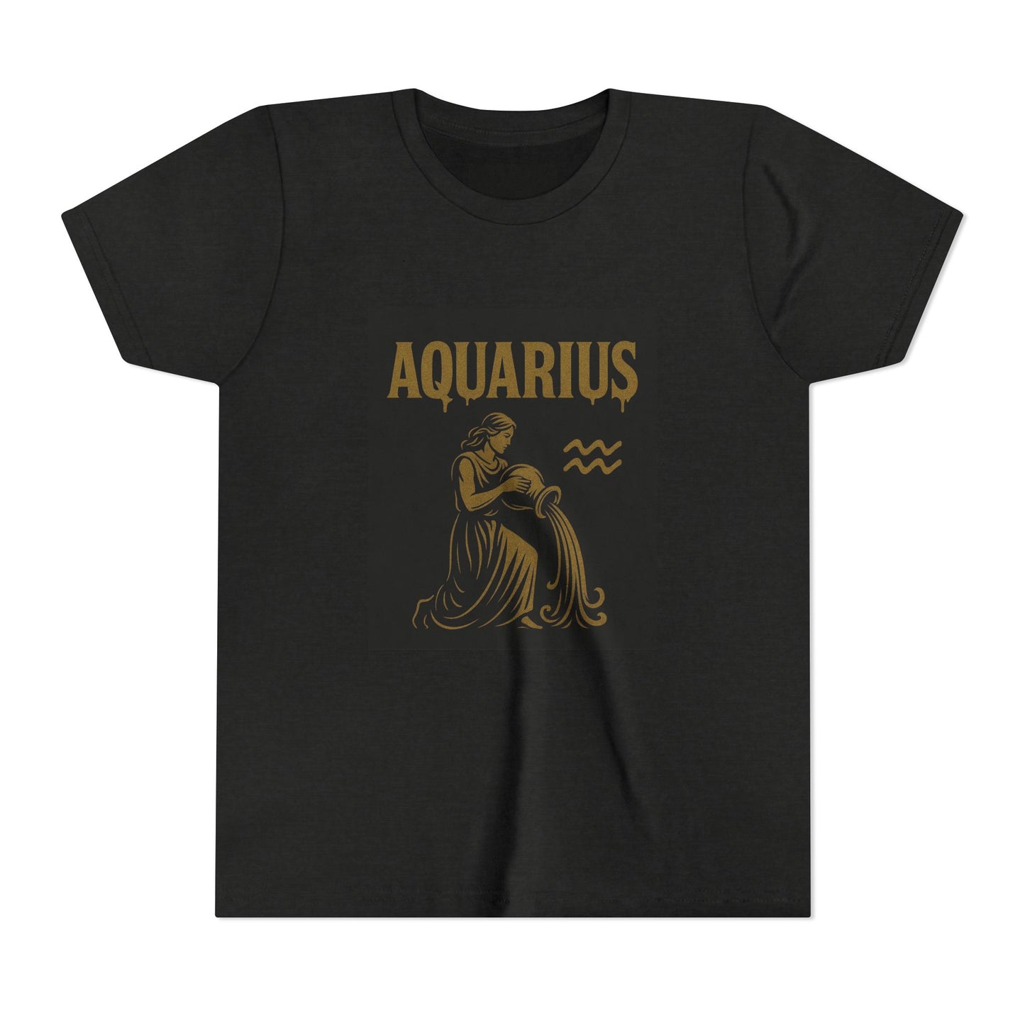 Gemini Wolf Youth Short Sleeve Tee - Astrology Shirt, Birthday Gift, Zodiac Apparel, Unique Tee for Kids