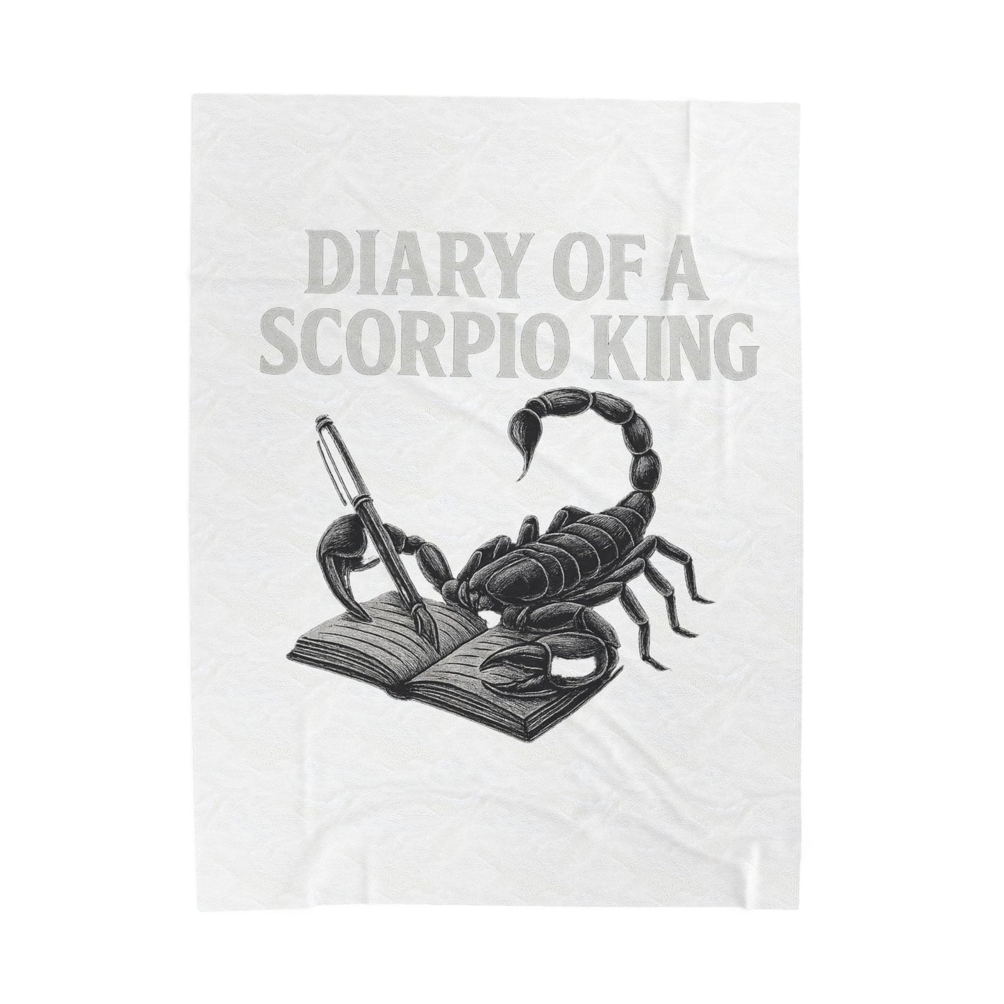 scorpio Velveteen Plush Blanket | Cozy Zodiac Throw, Astrology Gift, Unique Home Decor, Birthday Gift for Scorpio, Warm & Soft Blanket