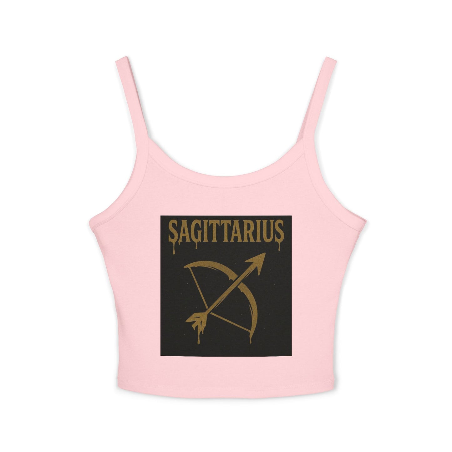 Sagittarius Zodiac Spaghetti Strap Tank Top, Astrology Apparel, Horoscope Gift, Birthday Top, Summer Fashion, Zodiac Sign Clothing