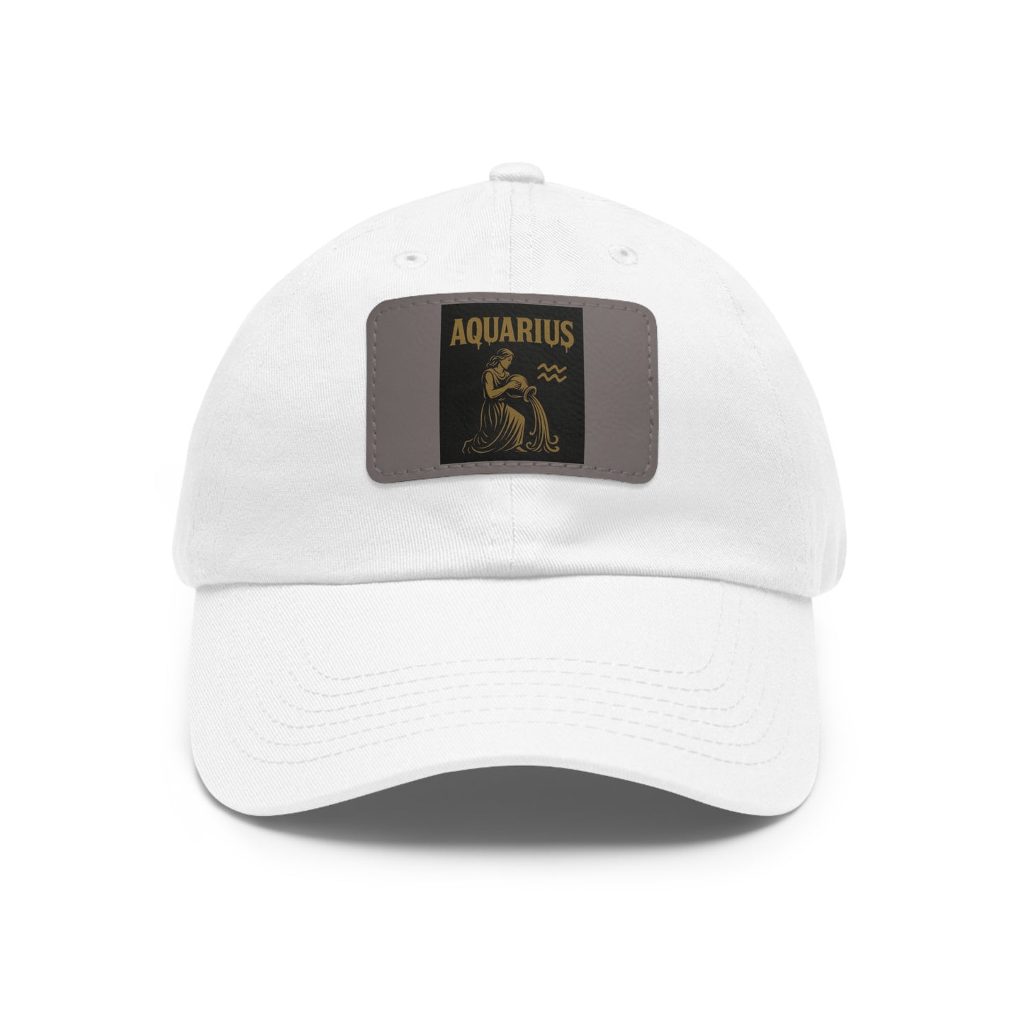 Dad Hat with Leather Patch, Astrology Fashion Hat, Gift for Pisces, Casual Outfit Accessory, Birthday Gift for Him