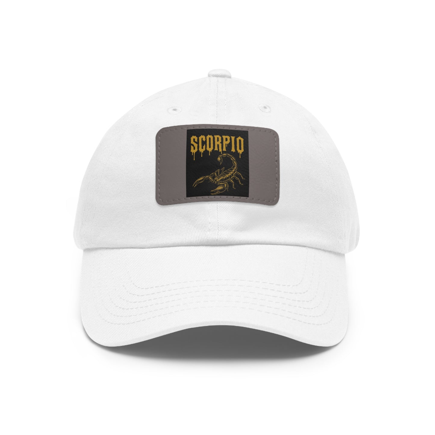 Dad Hat with Leather Patch, Astrology Fashion Hat, Gift for Pisces, Casual Outfit Accessory, Birthday Gift for Him