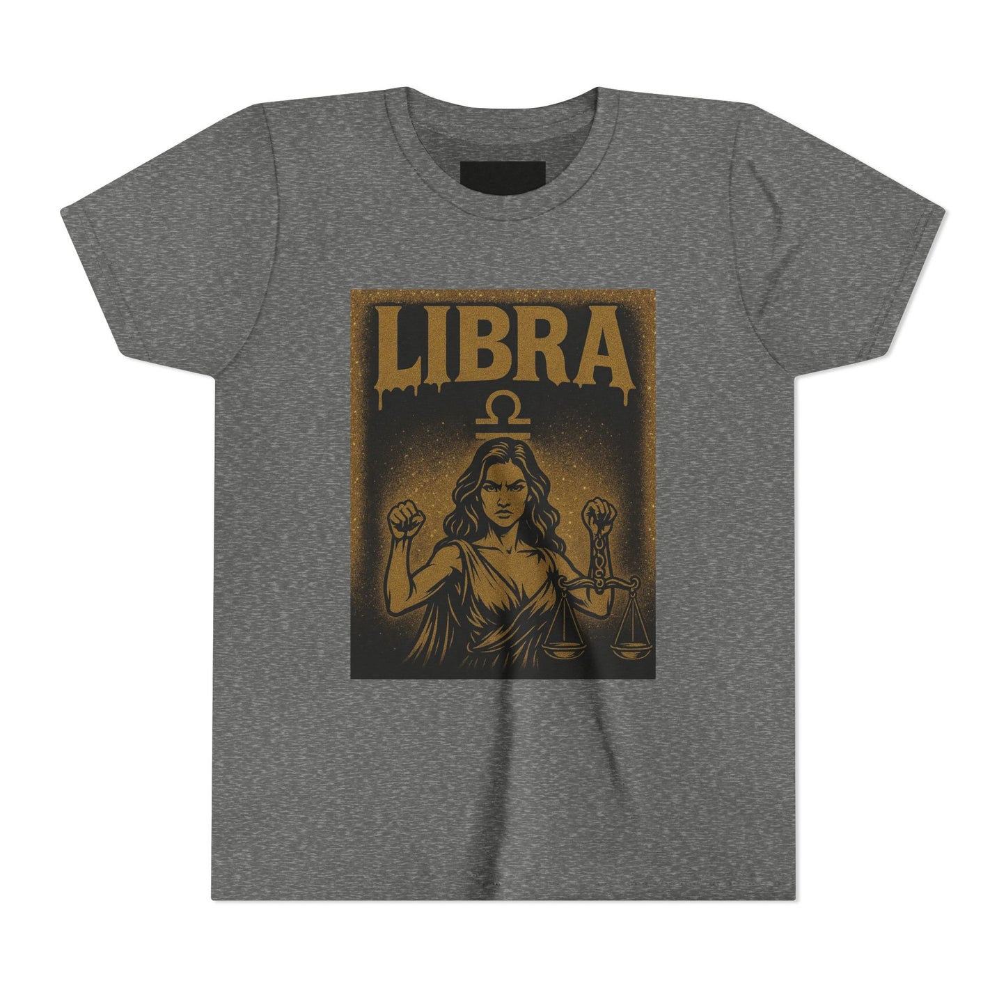 Gemini Wolf Youth Short Sleeve Tee - Astrology Shirt, Birthday Gift, Zodiac Apparel, Unique Tee for Kids