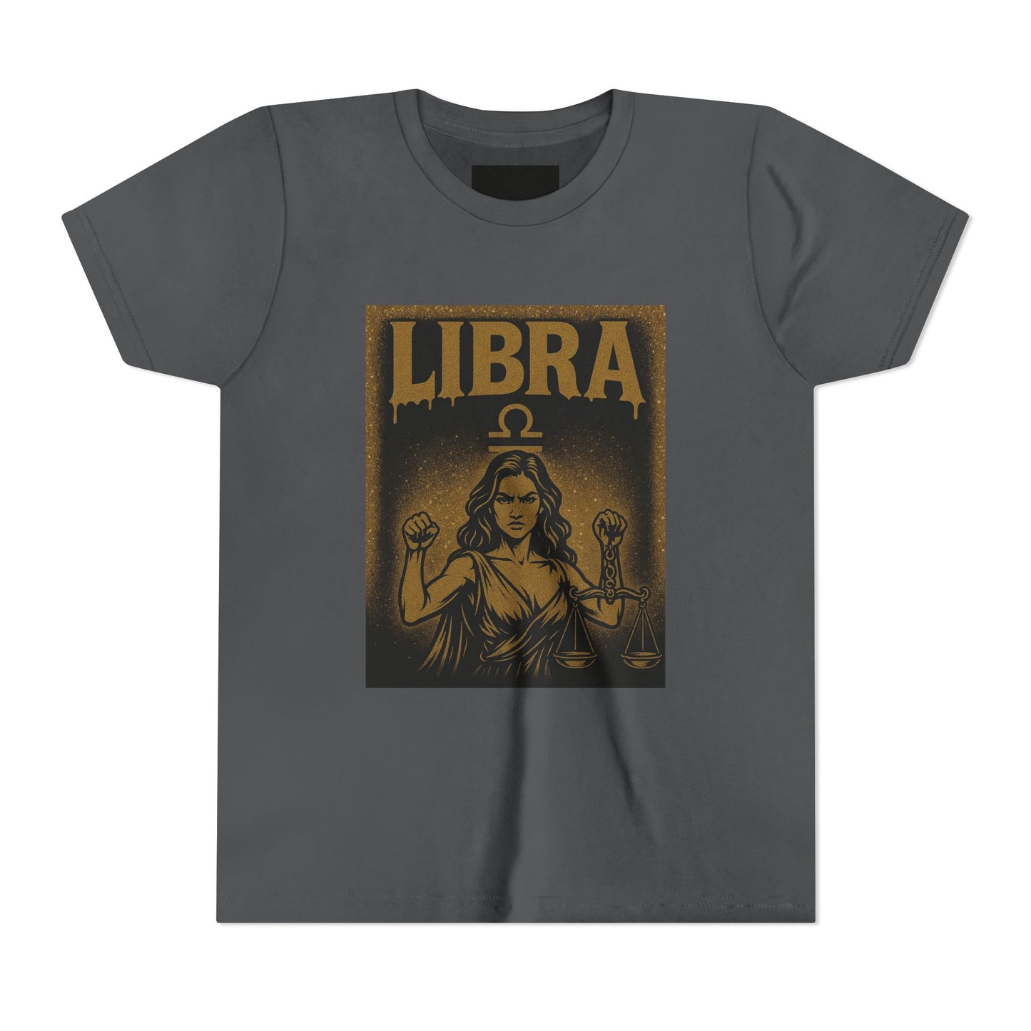 Gemini Wolf Youth Short Sleeve Tee - Astrology Shirt, Birthday Gift, Zodiac Apparel, Unique Tee for Kids