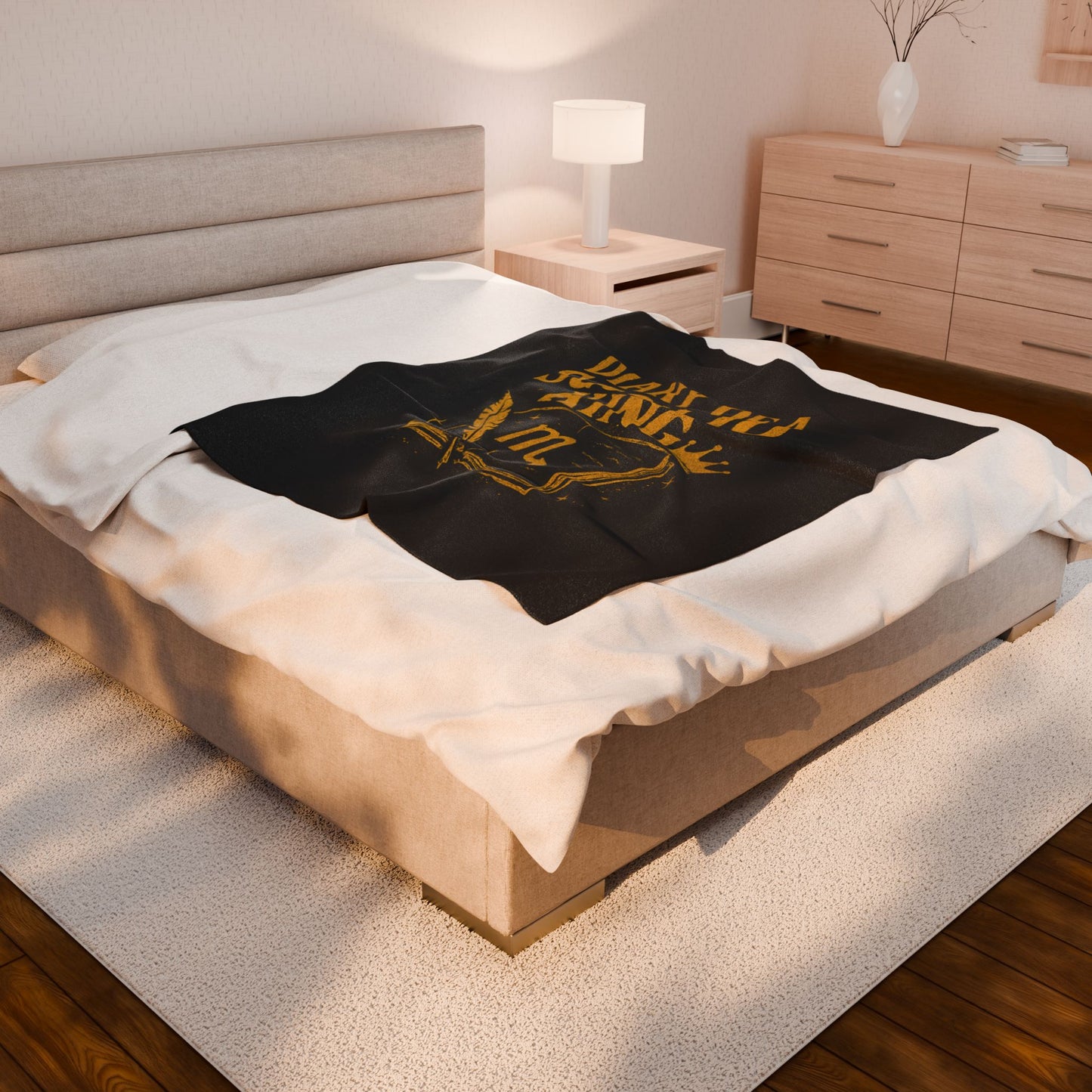 Scorpio Velveteen Plush Blanket | Cozy Zodiac Throw, Astrology Gift, Unique Home Decor, Birthday Gift for Scorpio, Warm & Soft Blanket
