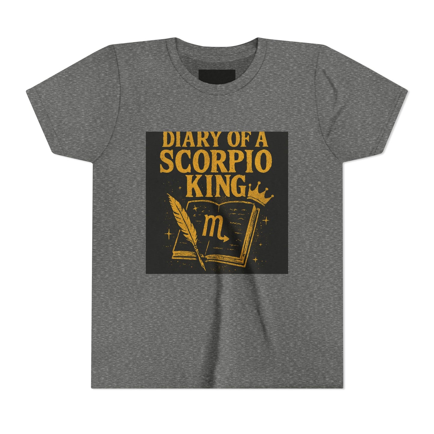 Gemini Wolf Youth Short Sleeve Tee - Astrology Shirt, Birthday Gift, Zodiac Apparel, Unique Tee for Kids