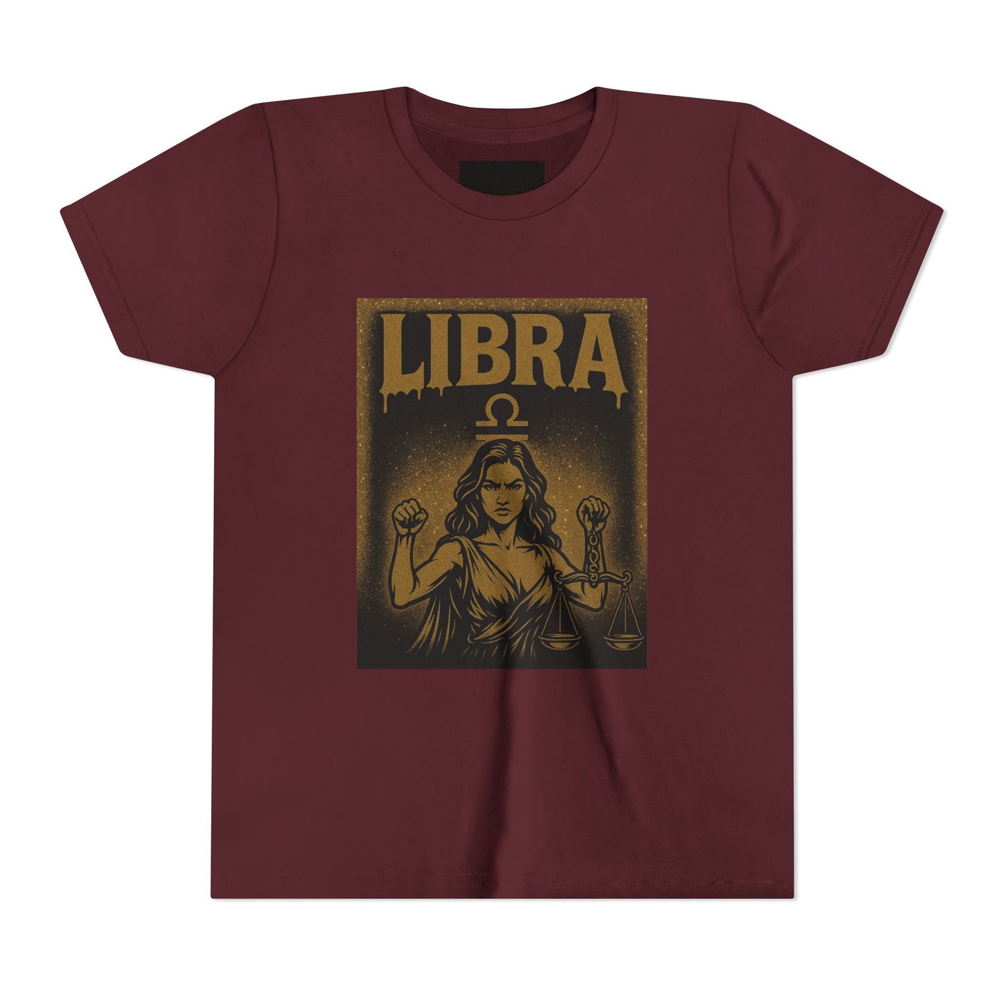 Gemini Wolf Youth Short Sleeve Tee - Astrology Shirt, Birthday Gift, Zodiac Apparel, Unique Tee for Kids