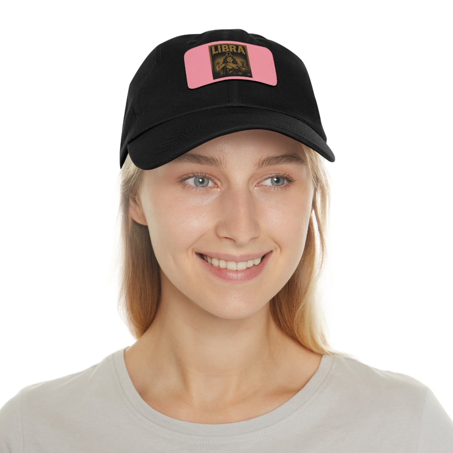 Dad Hat with Leather Patch, Astrology Fashion Hat, Gift for Pisces, Casual Outfit Accessory, Birthday Gift for Him