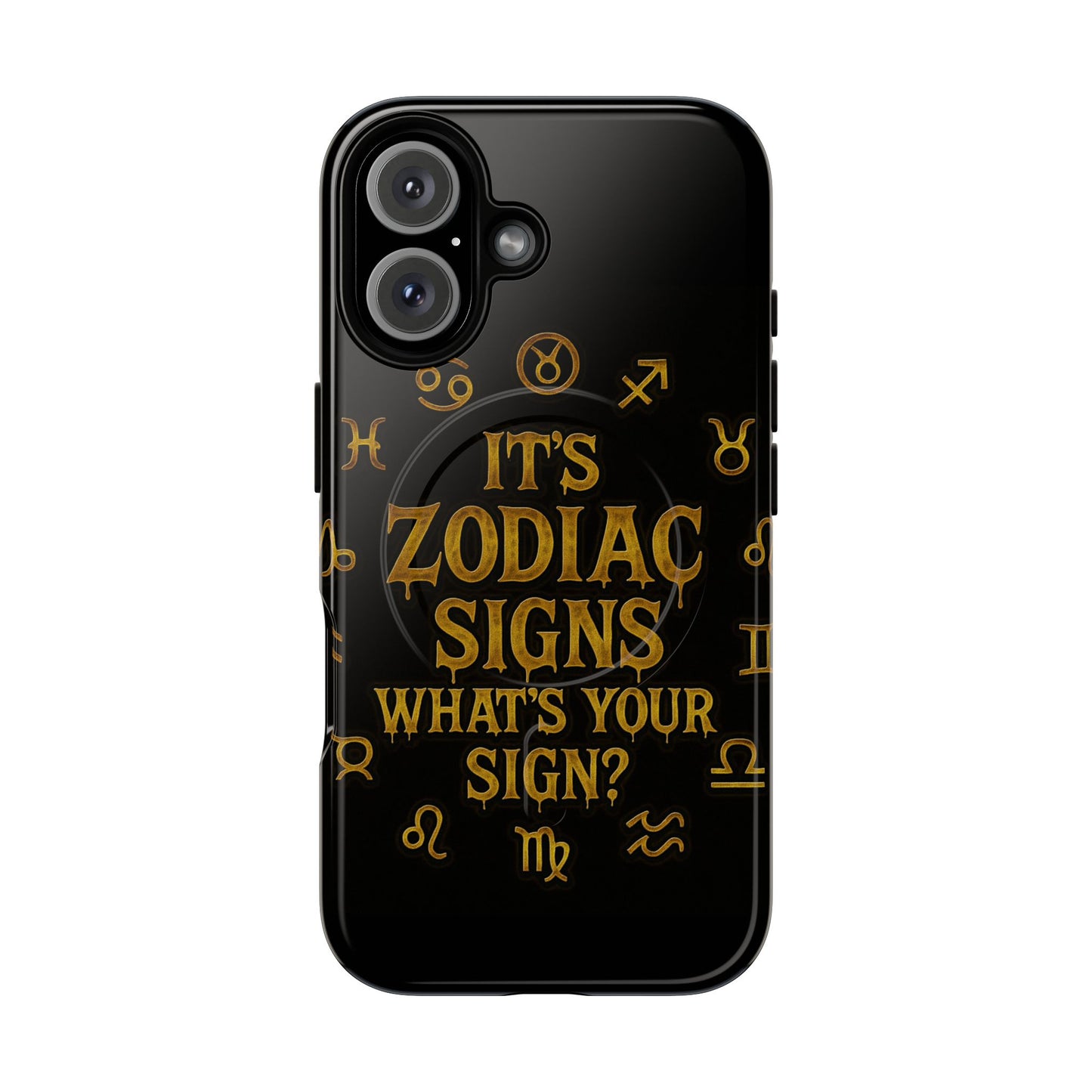 Zodiac Magnetic Phone Case, Tough Phone Cover for Astrologers, Horoscope Gift, Astrology Accessory, Durable Cell Phone Protector