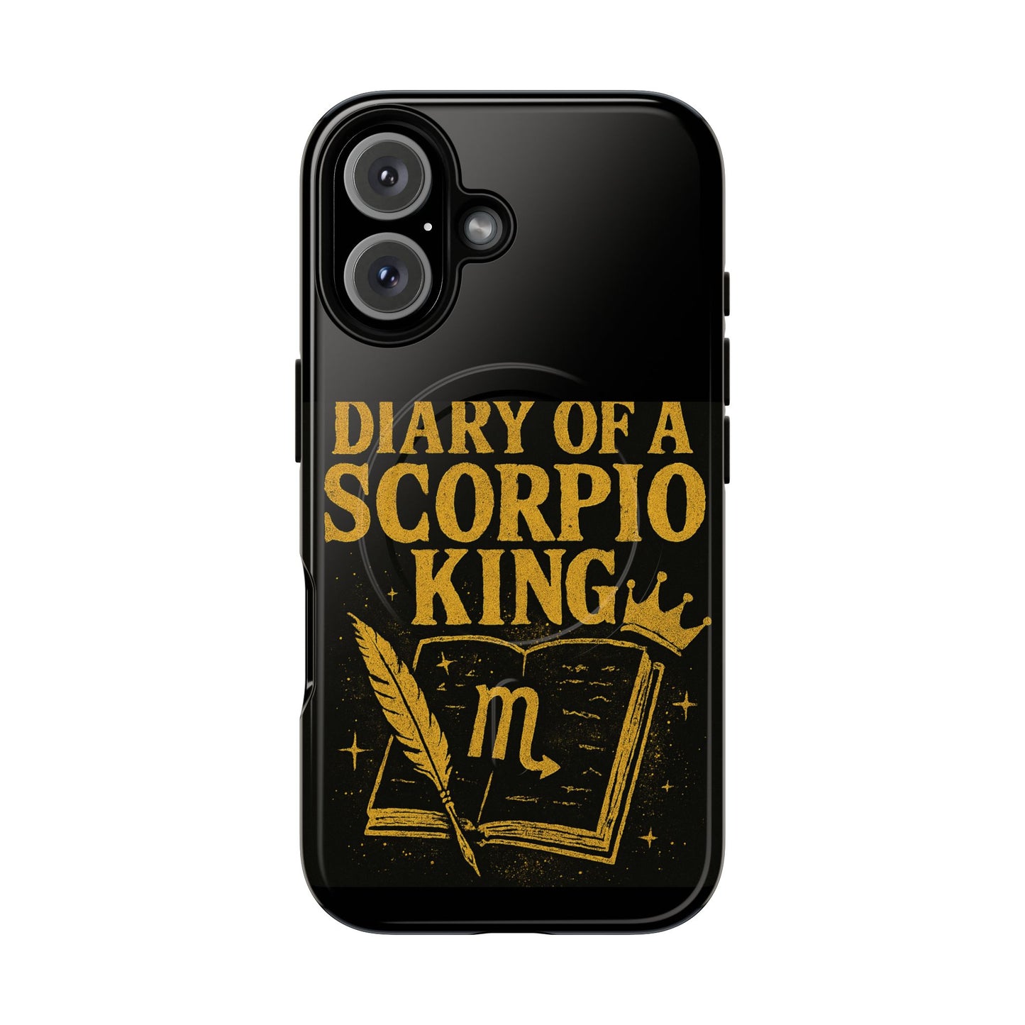 Diary of a scorpion king Zodiac Magnetic Phone Case, Tough Phone Cover for Astrologers, Horoscope Gift, Astrology Accessory, Durable Cell Phone Protector