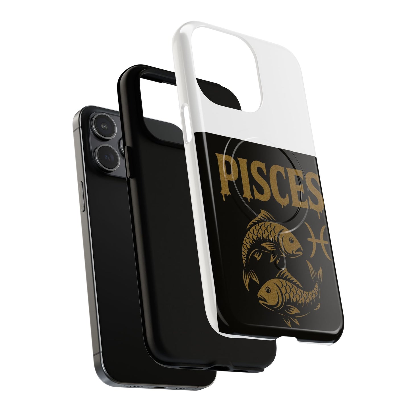 Pisces Zodiac Magnetic Phone Case, Tough Phone Cover for Astrologers, Horoscope Gift, Astrology Accessory, Durable Cell Phone Protector