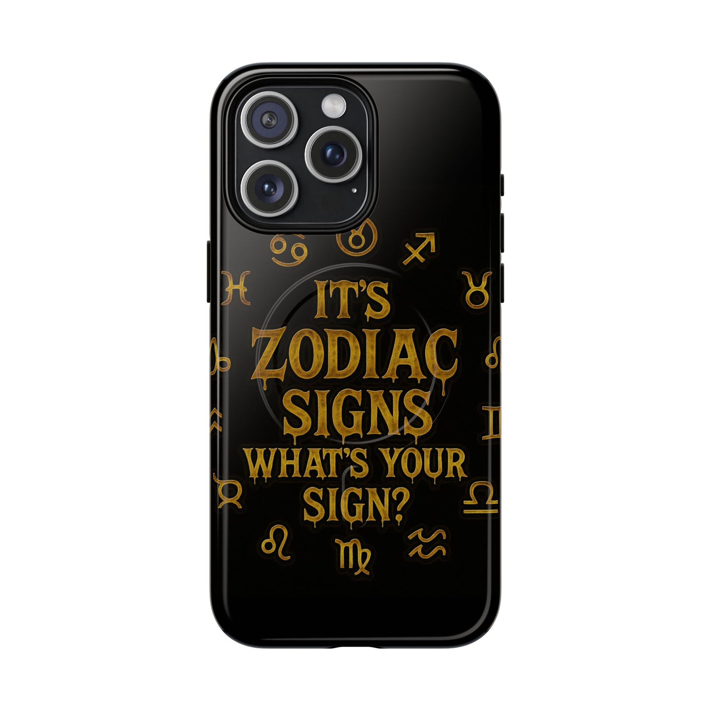 Zodiac Magnetic Phone Case, Tough Phone Cover for Astrologers, Horoscope Gift, Astrology Accessory, Durable Cell Phone Protector
