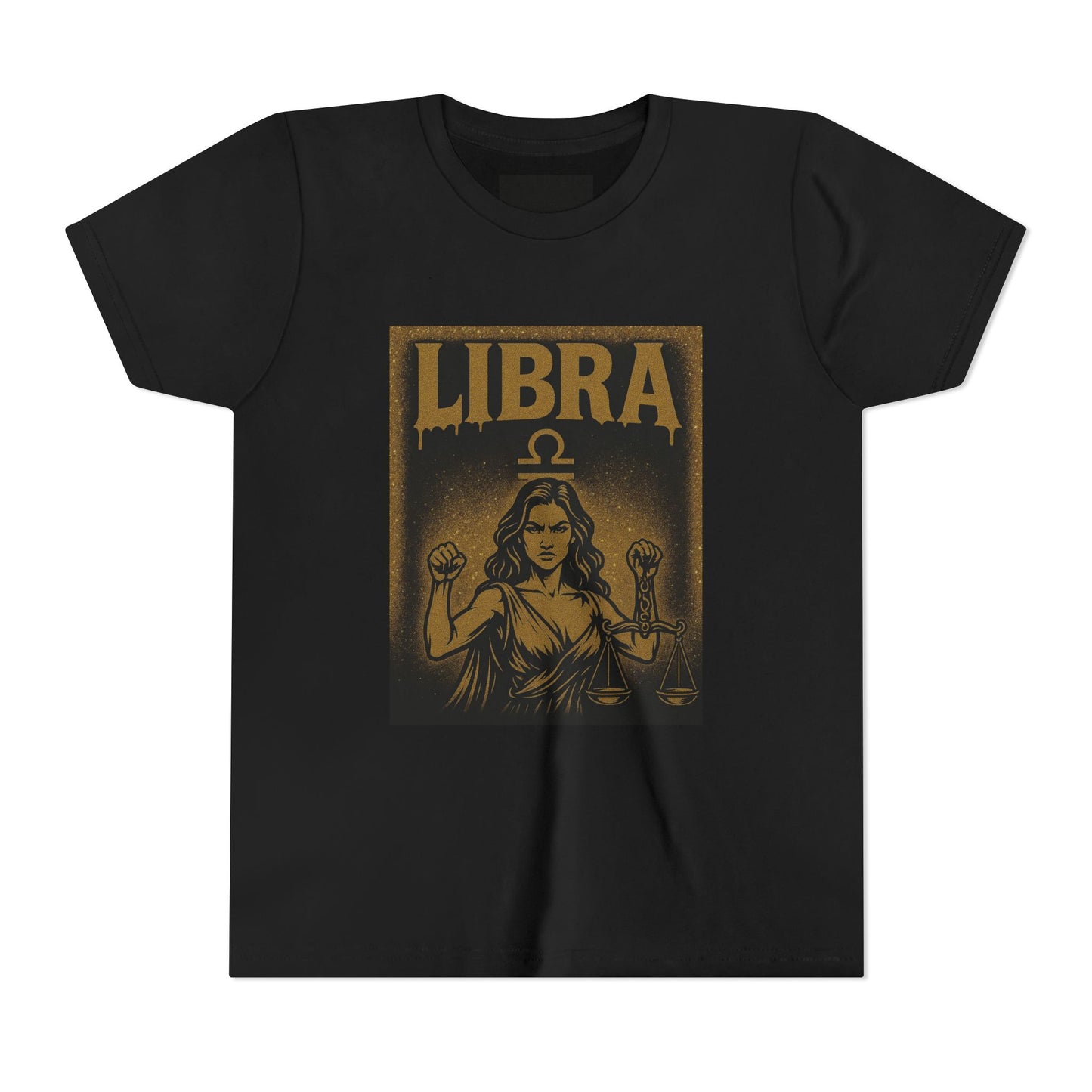 Gemini Wolf Youth Short Sleeve Tee - Astrology Shirt, Birthday Gift, Zodiac Apparel, Unique Tee for Kids