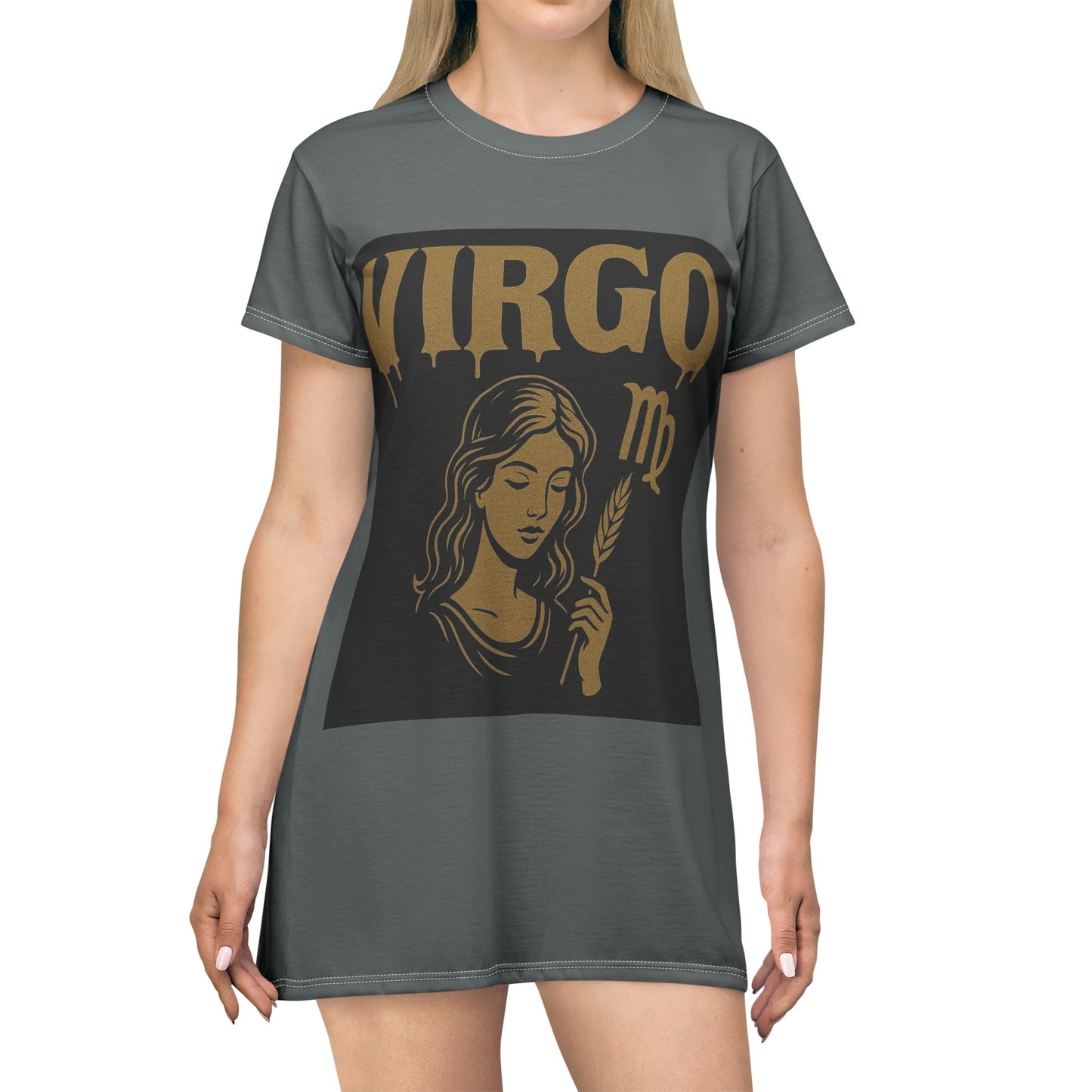 Music Vibes Graphic T-Shirt Dress, Casual Summer Dress, Women’s Lounge Wear, Gift for Music Lovers, Festival Outfit