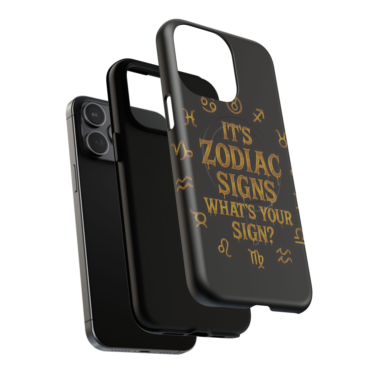 Zodiac Magnetic Phone Case, Tough Phone Cover for Astrologers, Horoscope Gift, Astrology Accessory, Durable Cell Phone Protector