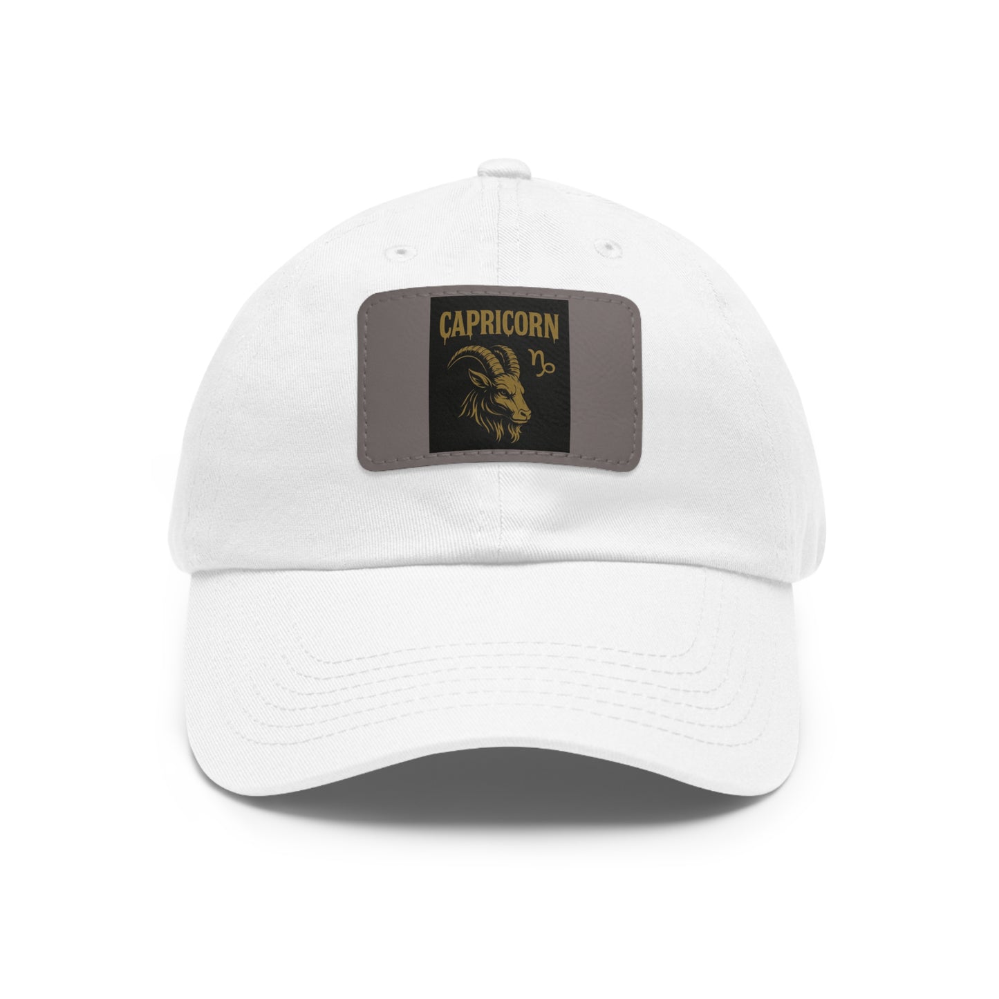 Dad Hat with Leather Patch, Astrology Fashion Hat, Gift for Pisces, Casual Outfit Accessory, Birthday Gift for Him