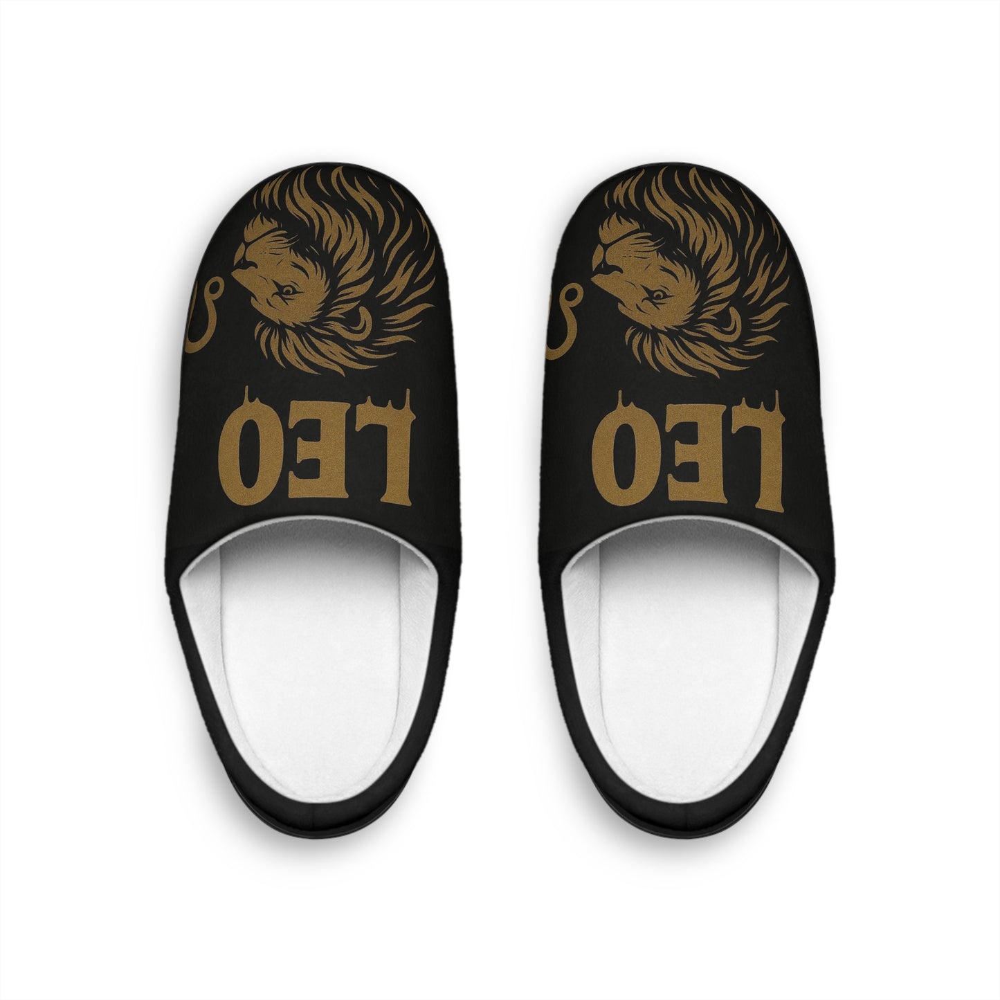 Leo Unisex Indoor Slippers, Cozy Home Slippers, Zodiac Sign Slippers, Gift for Astrologers, Unique House Shoes, Horoscope Lovers