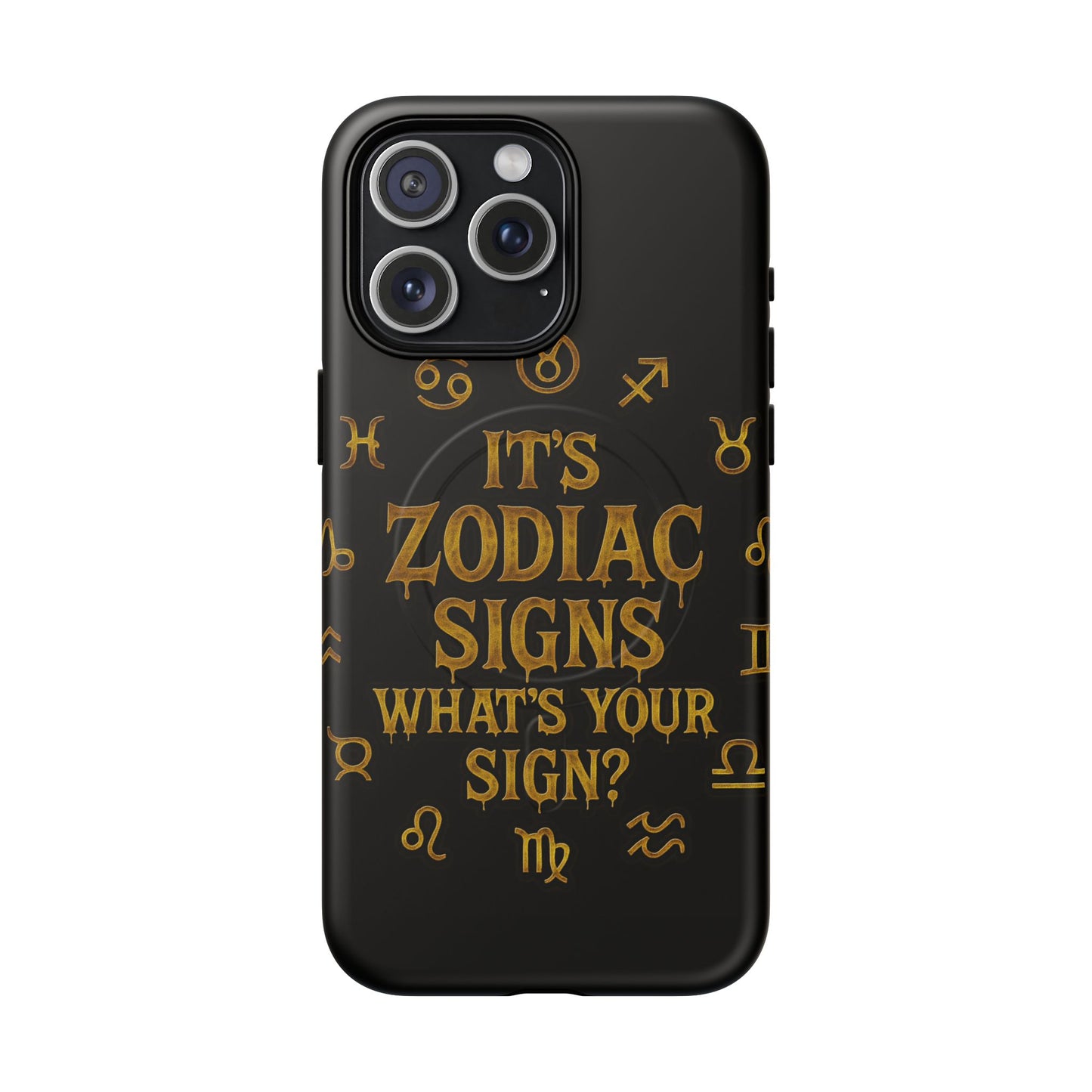 Zodiac Magnetic Phone Case, Tough Phone Cover for Astrologers, Horoscope Gift, Astrology Accessory, Durable Cell Phone Protector