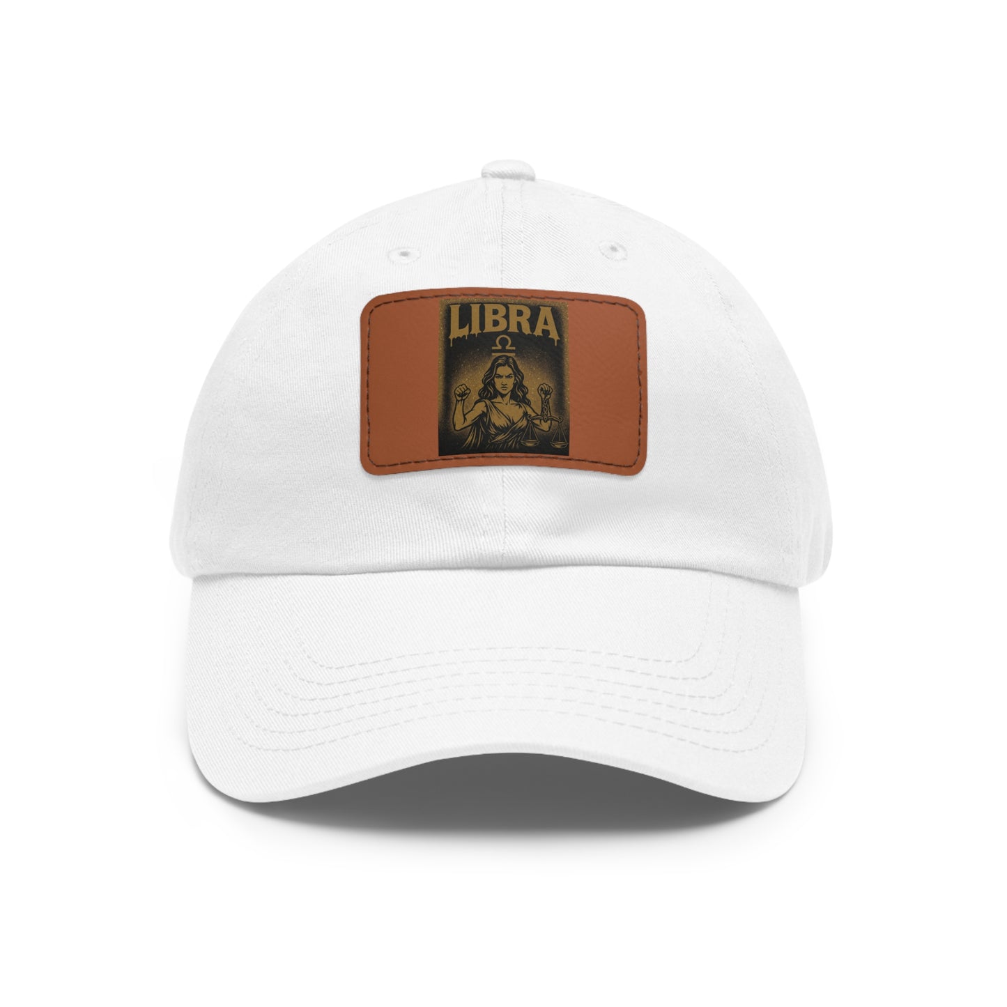 Dad Hat with Leather Patch, Astrology Fashion Hat, Gift for Pisces, Casual Outfit Accessory, Birthday Gift for Him