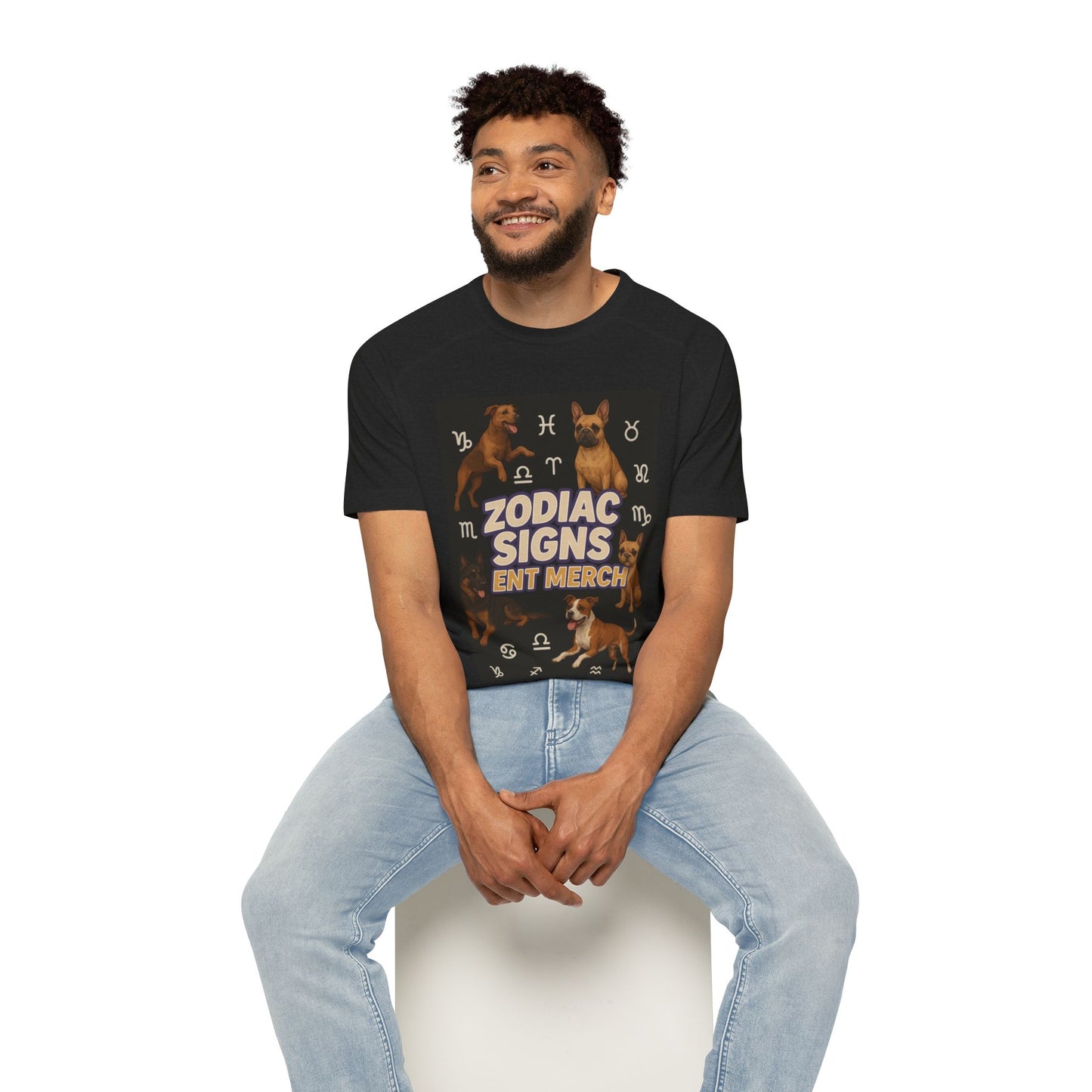 Zodiac Sign Men's Raglan T-Shirt, Astrology Tee, Horoscope Apparel, Gift for Astrology Lovers, Star Sign Shirt