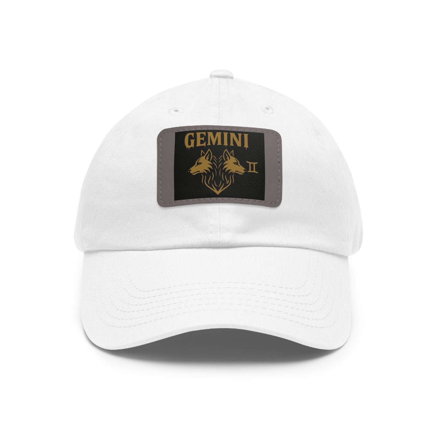 Dad Hat with Leather Patch, Astrology Fashion Hat, Gift for Pisces, Casual Outfit Accessory, Birthday Gift for Him