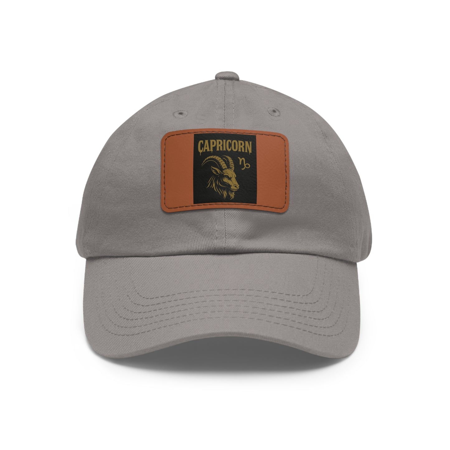 Dad Hat with Leather Patch, Astrology Fashion Hat, Gift for Pisces, Casual Outfit Accessory, Birthday Gift for Him