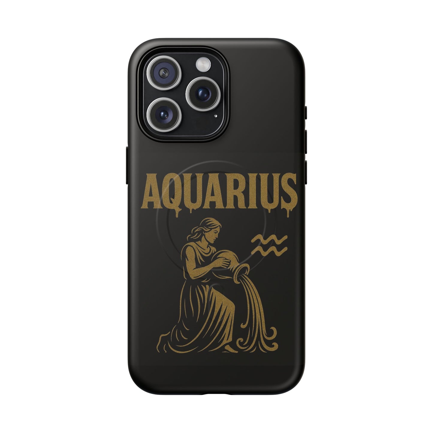 Aquarius Zodiac Magnetic Phone Case, Tough Phone Cover for Astrologers, Horoscope Gift, Astrology Accessory, Durable Cell Phone Protector