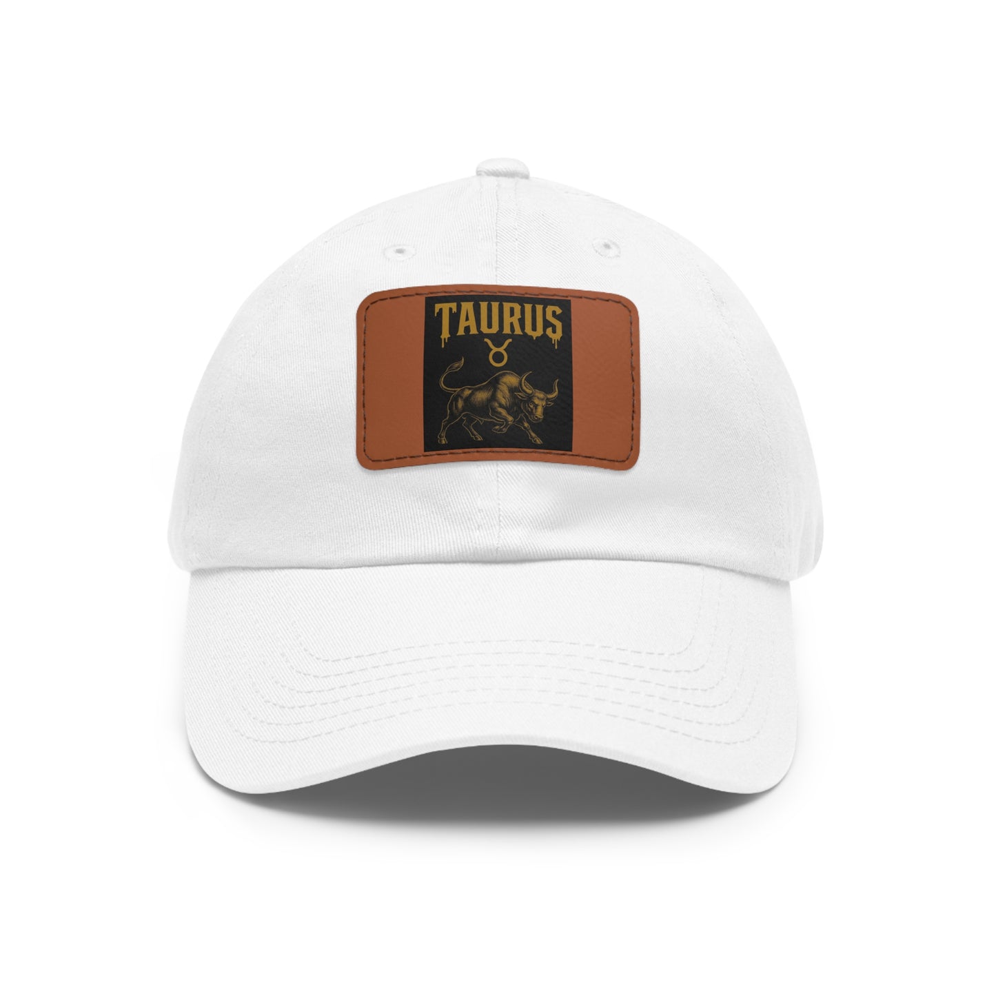 Dad Hat with Leather Patch, Astrology Fashion Hat, Gift for Pisces, Casual Outfit Accessory, Birthday Gift for Him