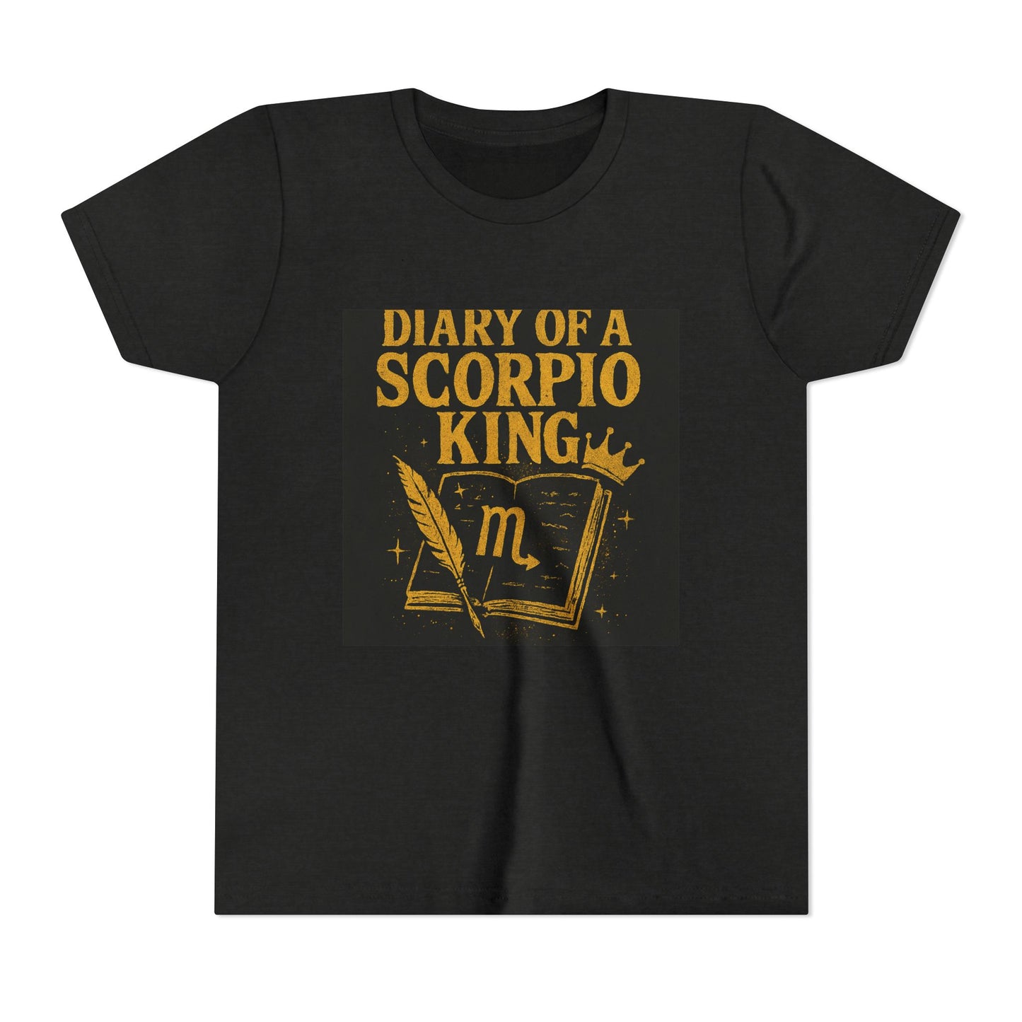 Gemini Wolf Youth Short Sleeve Tee - Astrology Shirt, Birthday Gift, Zodiac Apparel, Unique Tee for Kids