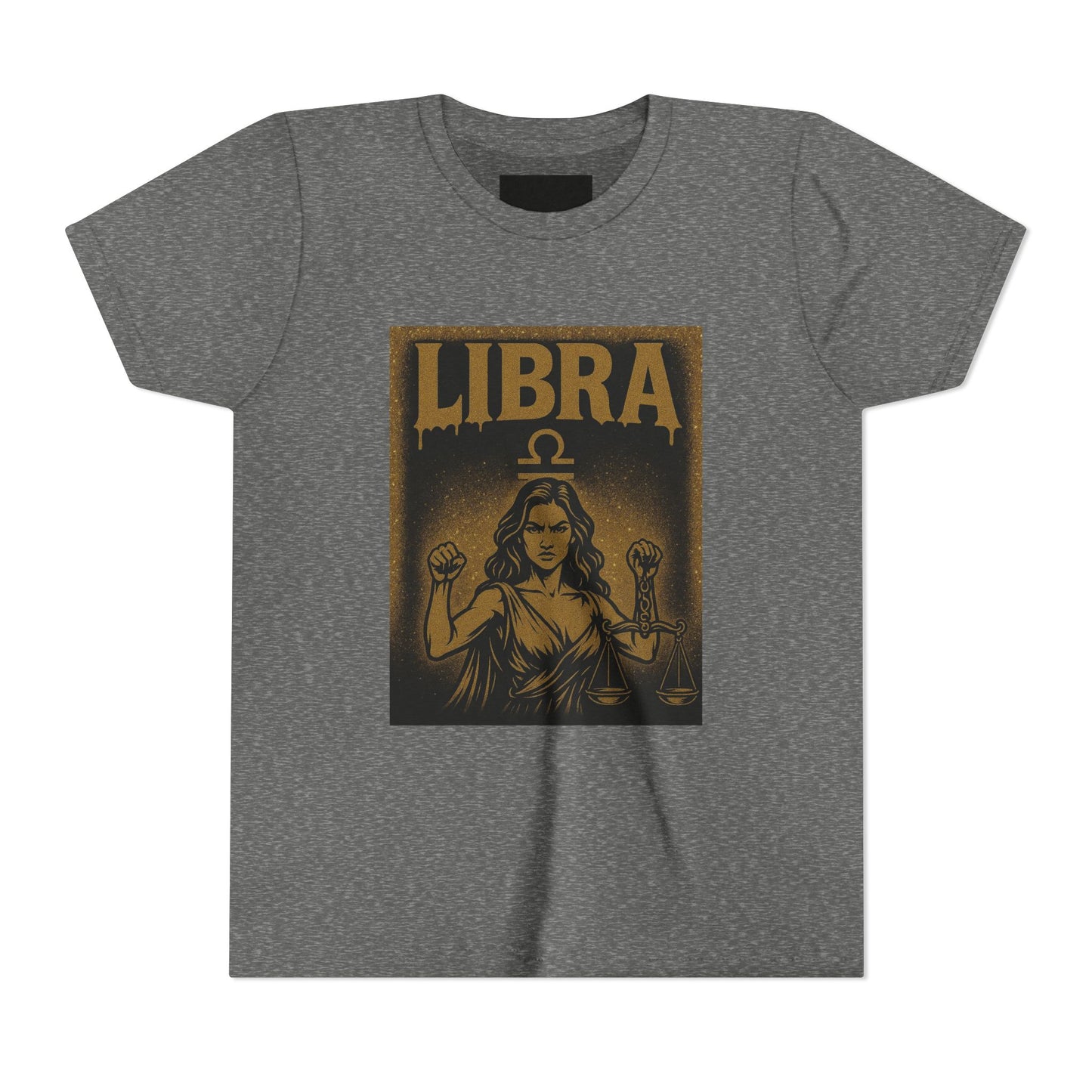 Gemini Wolf Youth Short Sleeve Tee - Astrology Shirt, Birthday Gift, Zodiac Apparel, Unique Tee for Kids