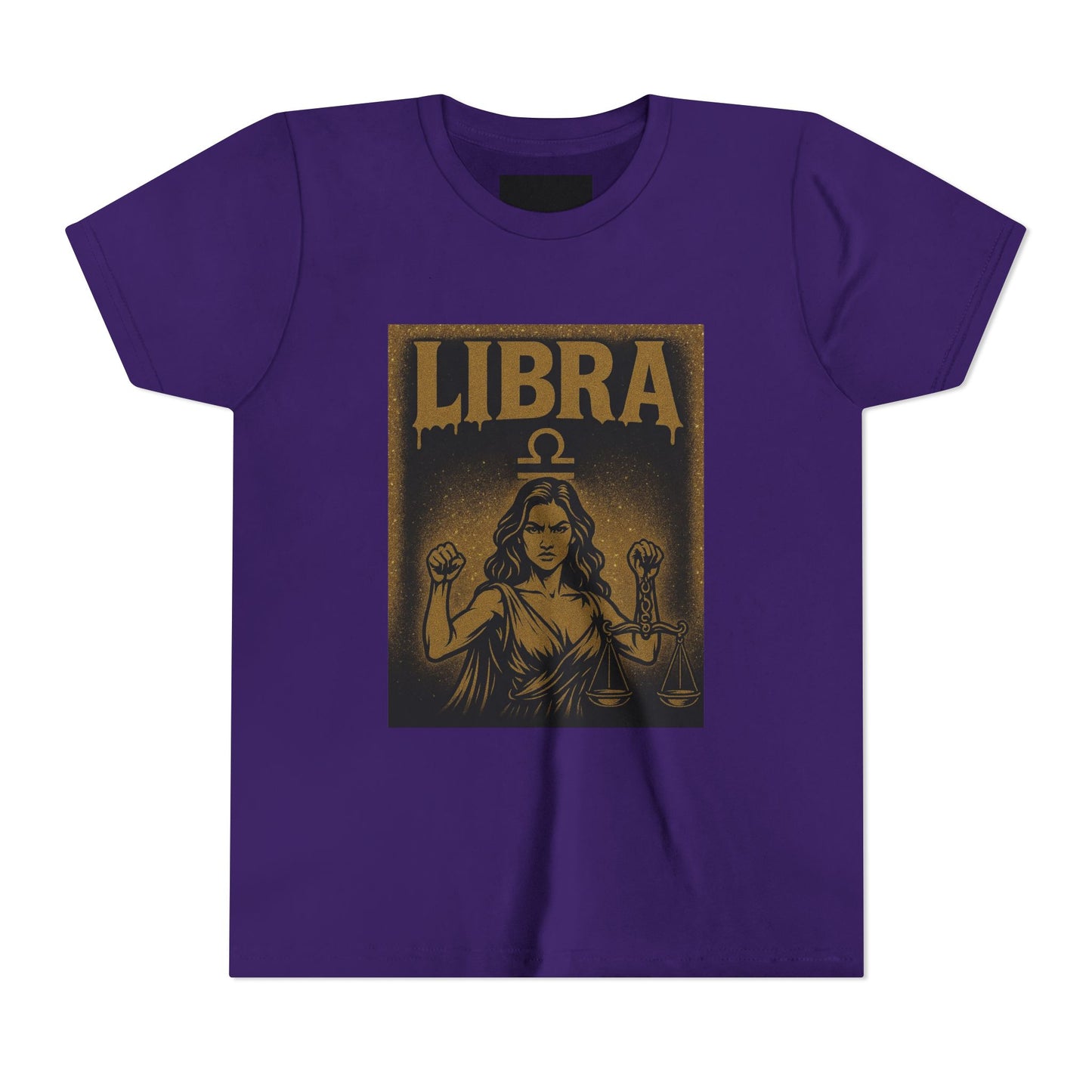 Gemini Wolf Youth Short Sleeve Tee - Astrology Shirt, Birthday Gift, Zodiac Apparel, Unique Tee for Kids