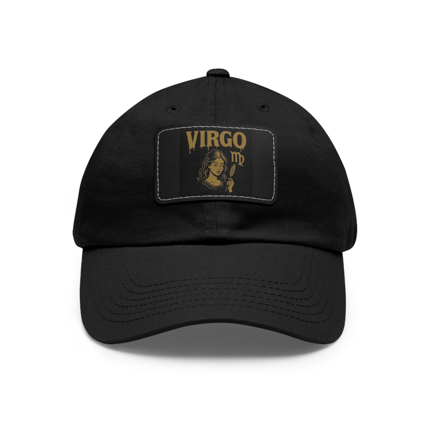 Dad Hat with Leather Patch, Astrology Fashion Hat, Gift for Pisces, Casual Outfit Accessory, Birthday Gift for Him