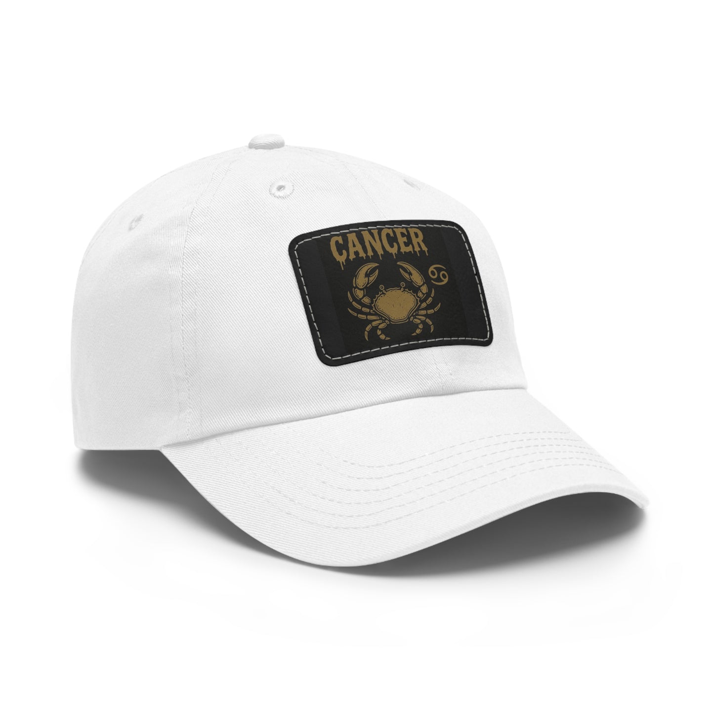 Dad Hat with Leather Patch, Astrology Fashion Hat, Gift for Pisces, Casual Outfit Accessory, Birthday Gift for Him