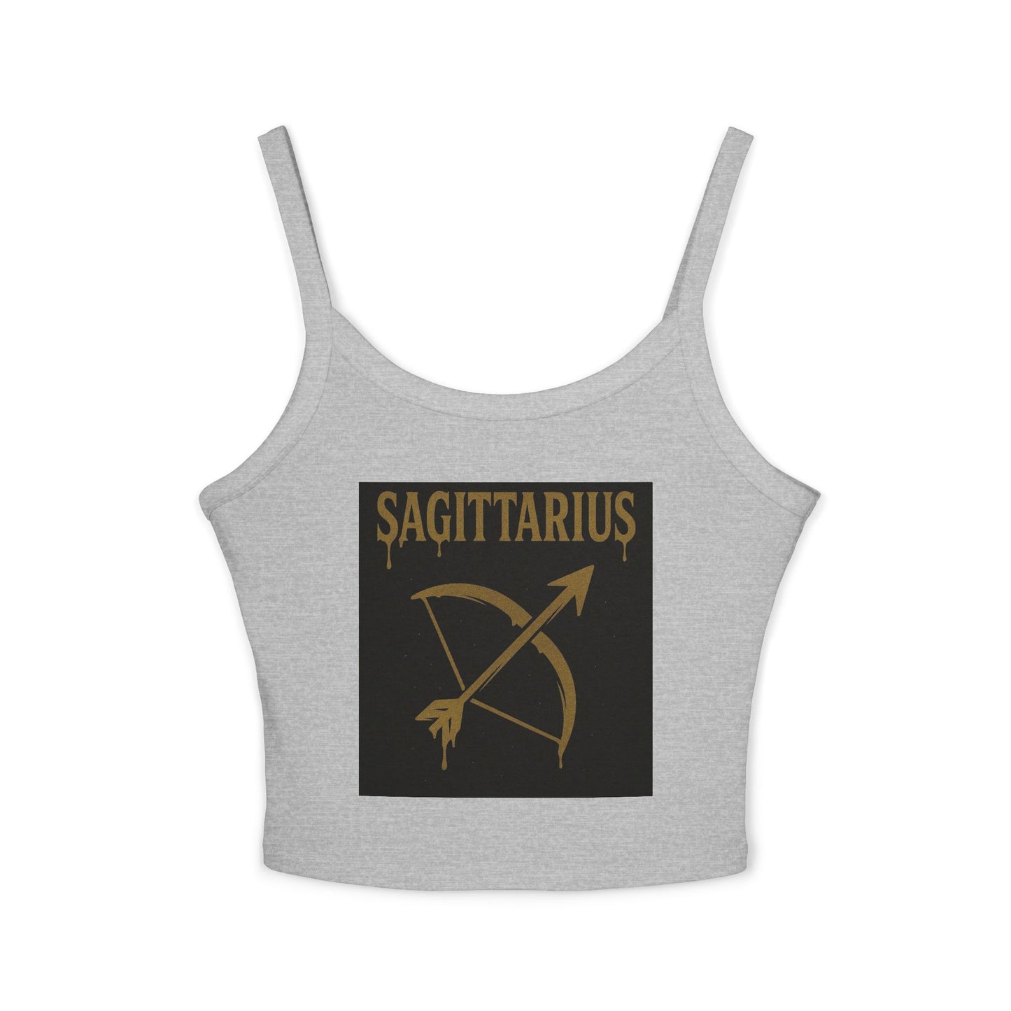 Sagittarius Zodiac Spaghetti Strap Tank Top, Astrology Apparel, Horoscope Gift, Birthday Top, Summer Fashion, Zodiac Sign Clothing
